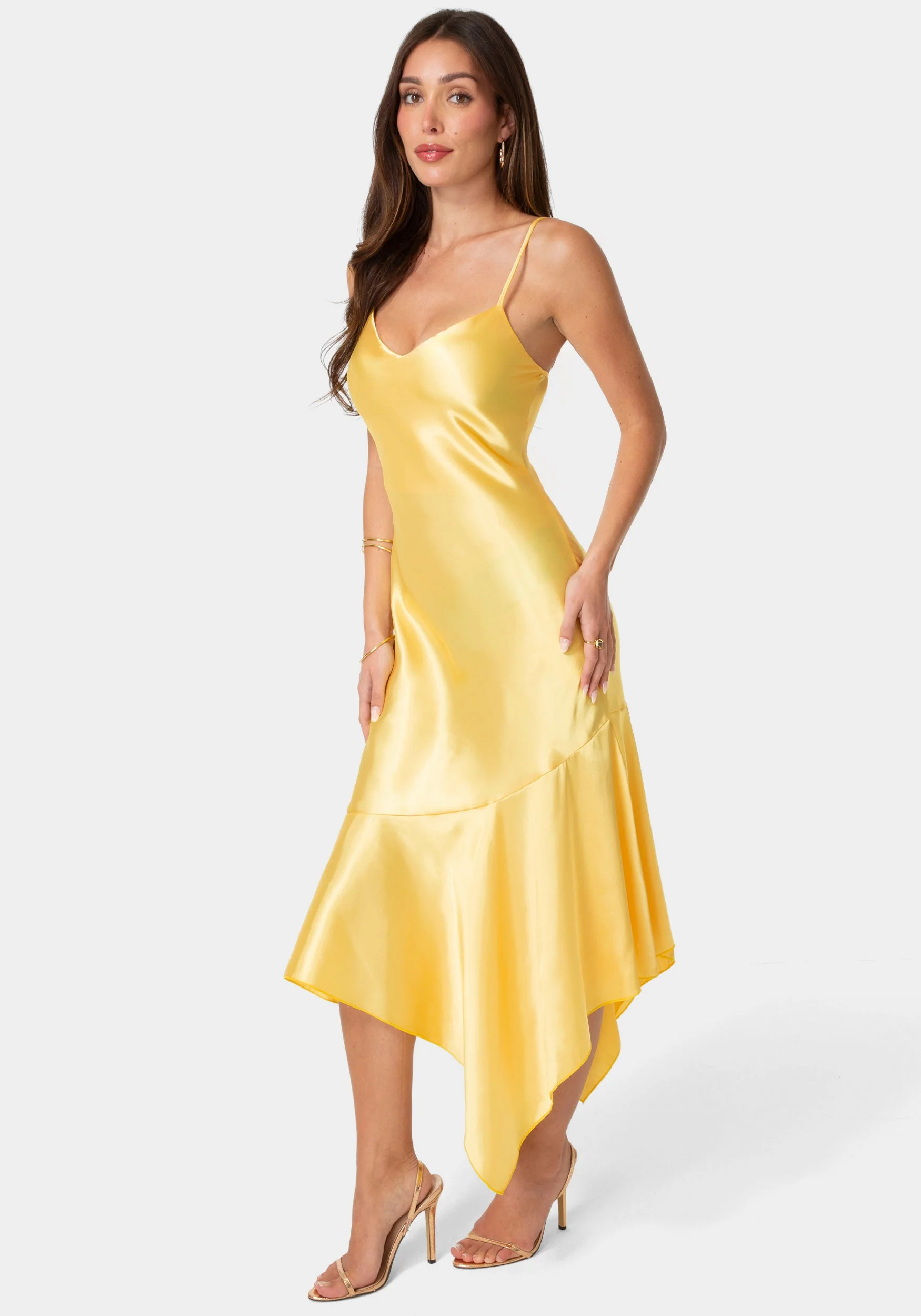 1632-satin-v-neck-hanky-maxi-dress-2.webp Satin V-Neck Hanky Maxi Dress