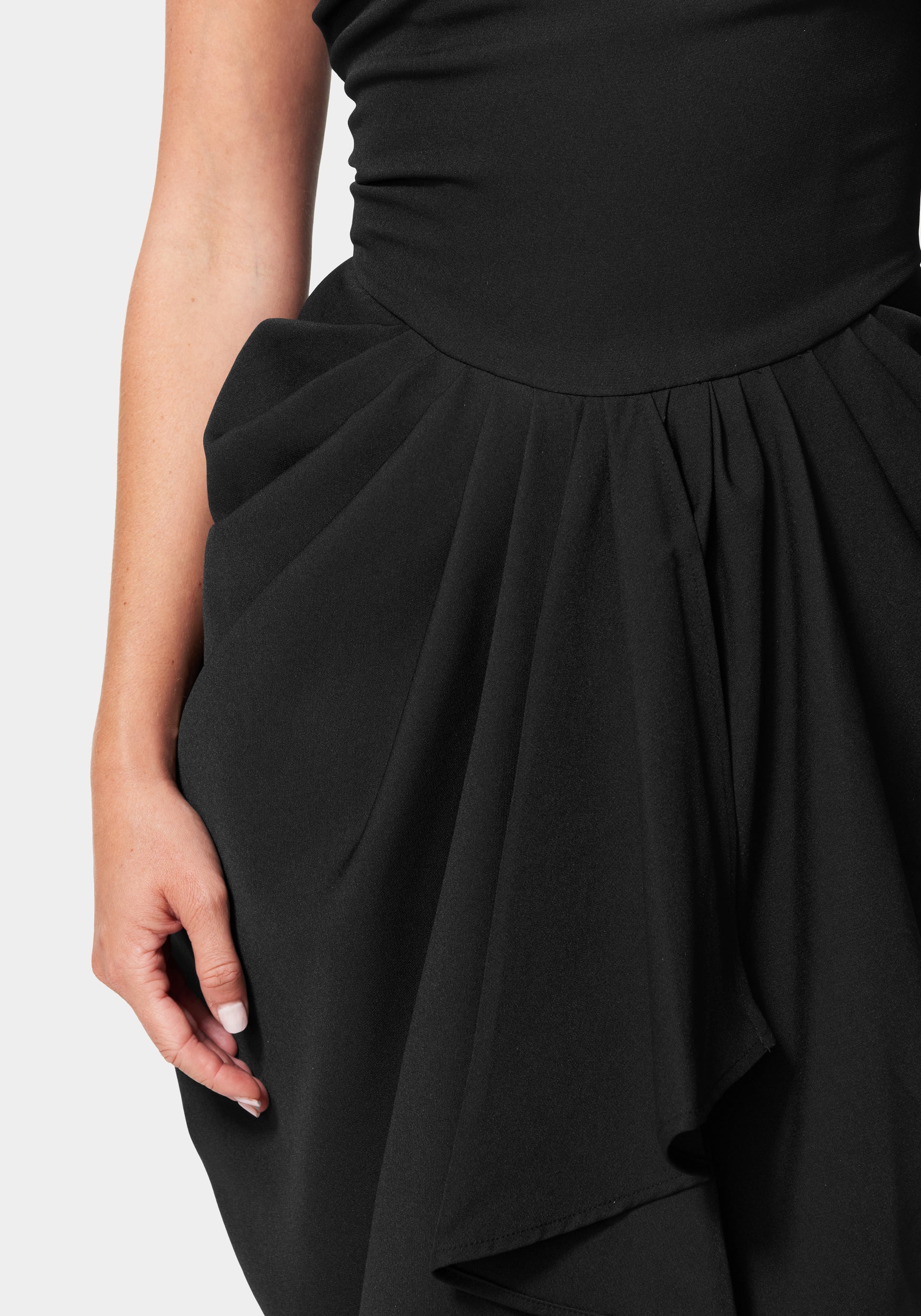16496-strapless-gathered-waist-midi-dress-4.jpg Strapless Gathered Waist Midi Dress