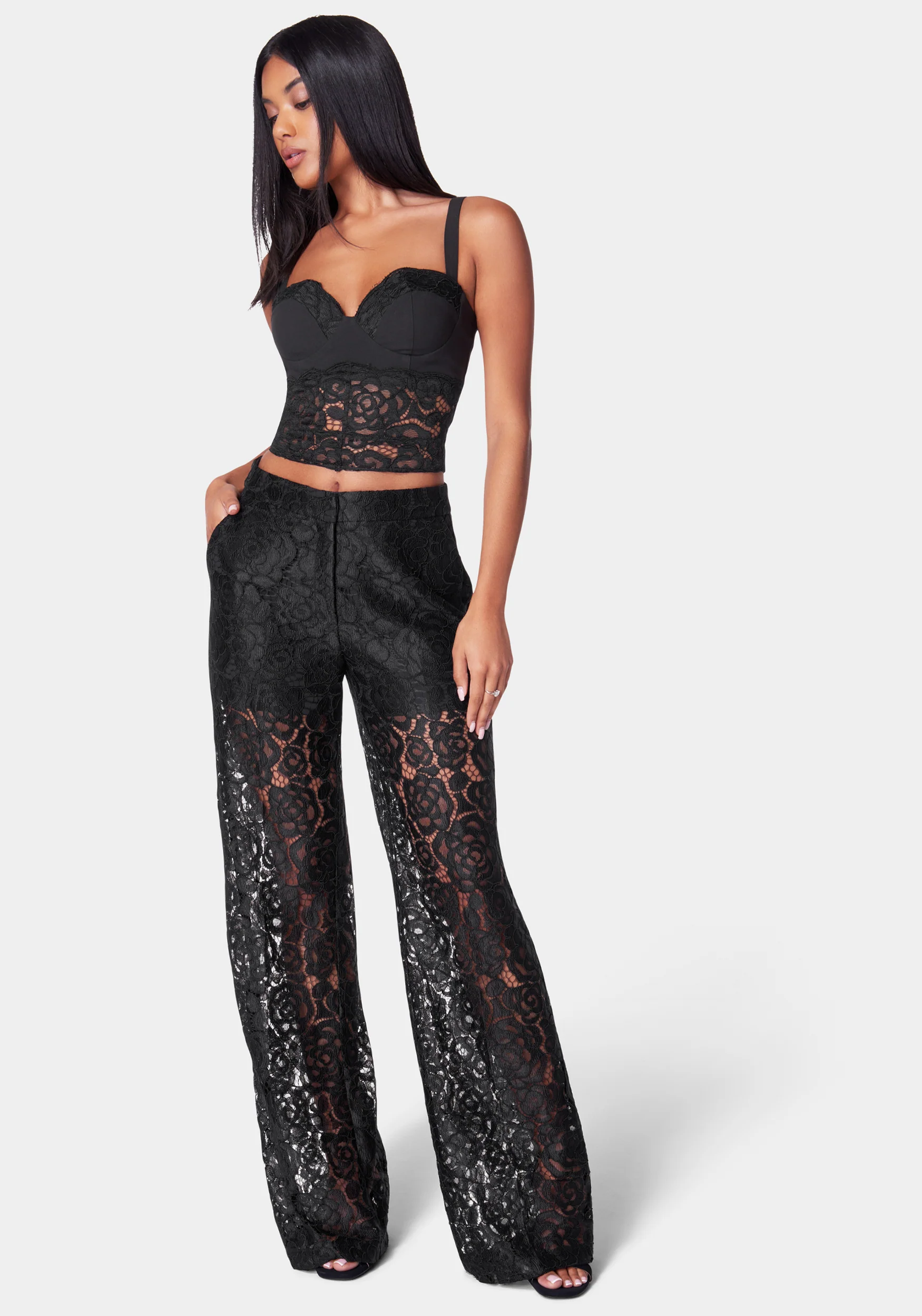 16703-high-waist-wide-leg-lace-pant-2.webp High Waist Wide Leg Lace Pant