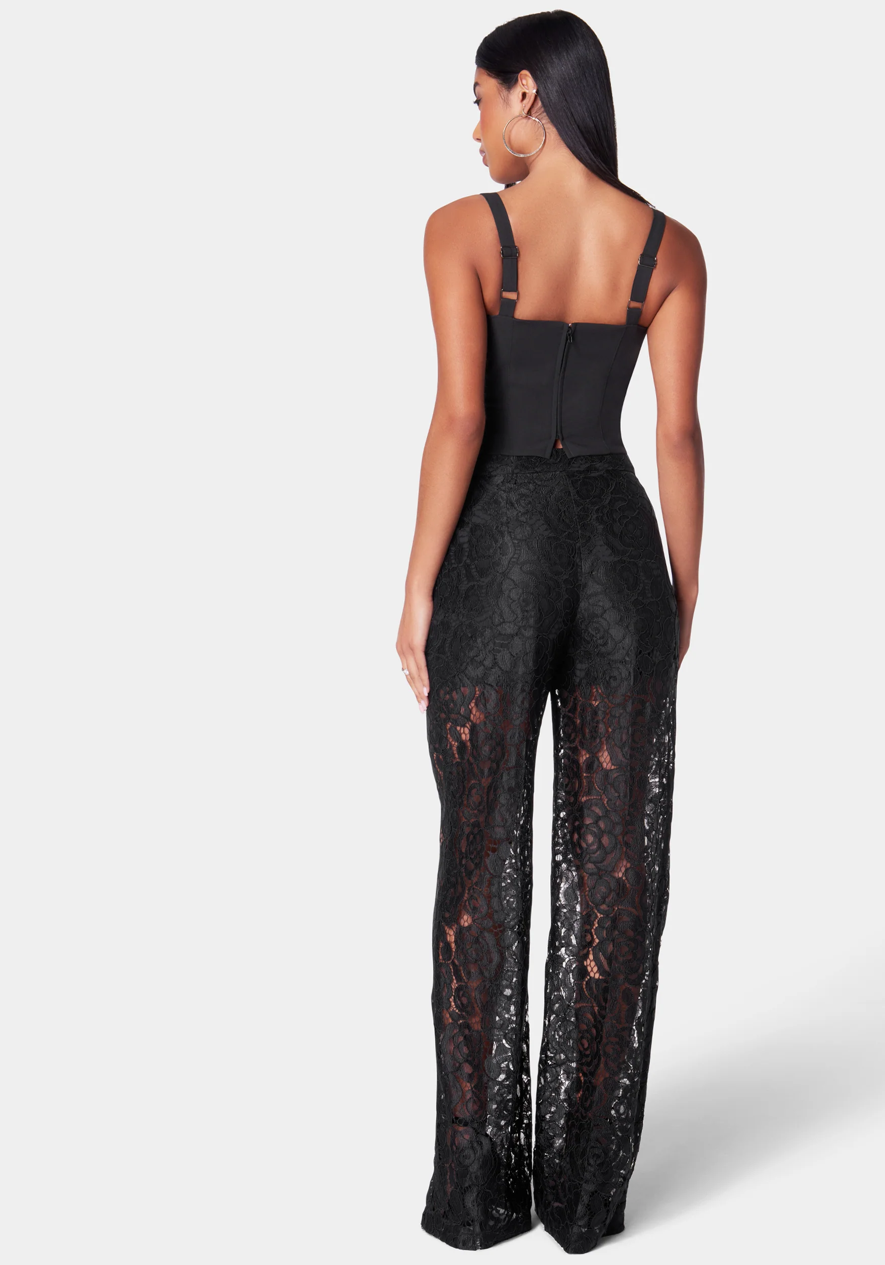16703-high-waist-wide-leg-lace-pant-3.webp High Waist Wide Leg Lace Pant