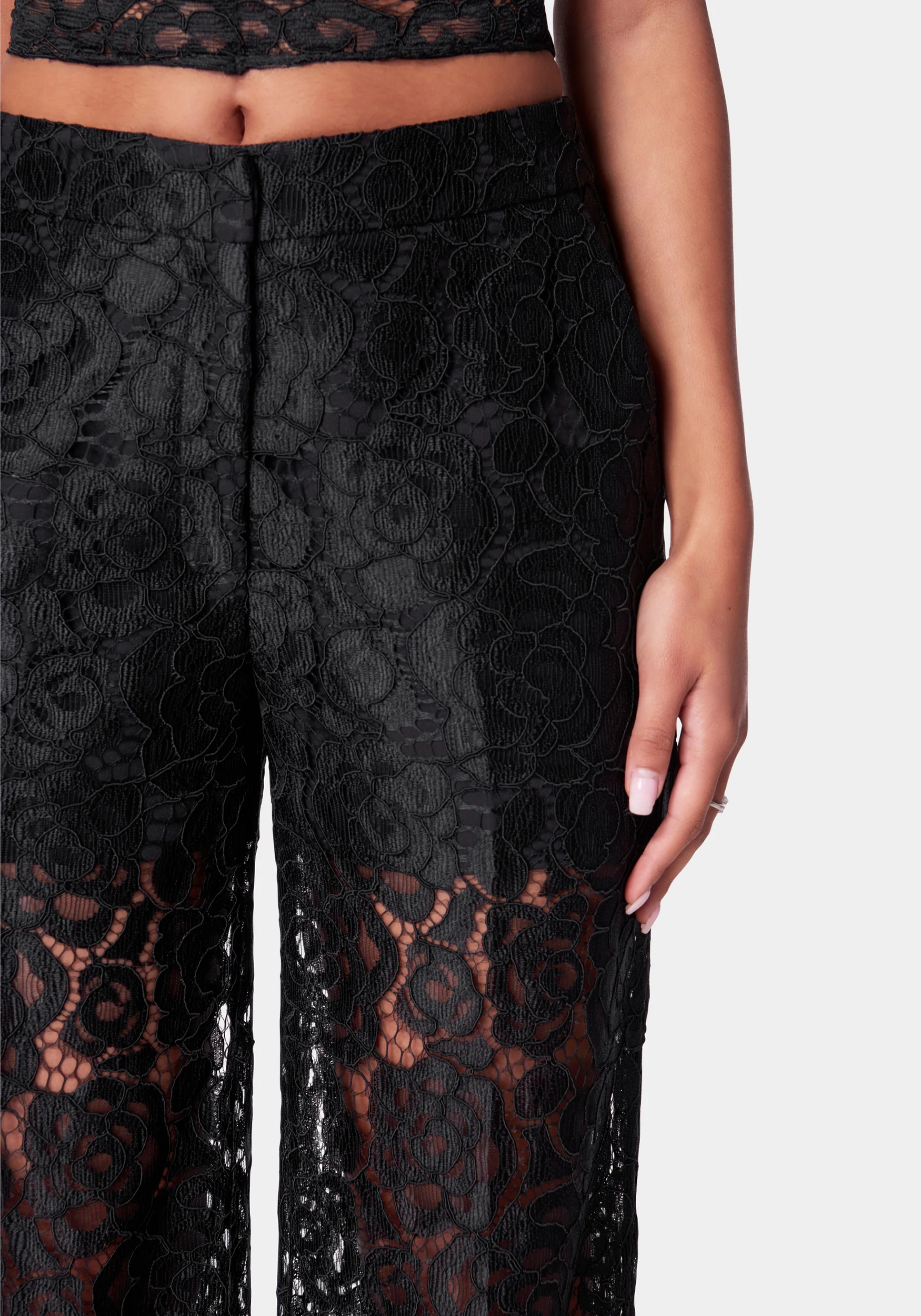 16703-high-waist-wide-leg-lace-pant-4.webp High Waist Wide Leg Lace Pant