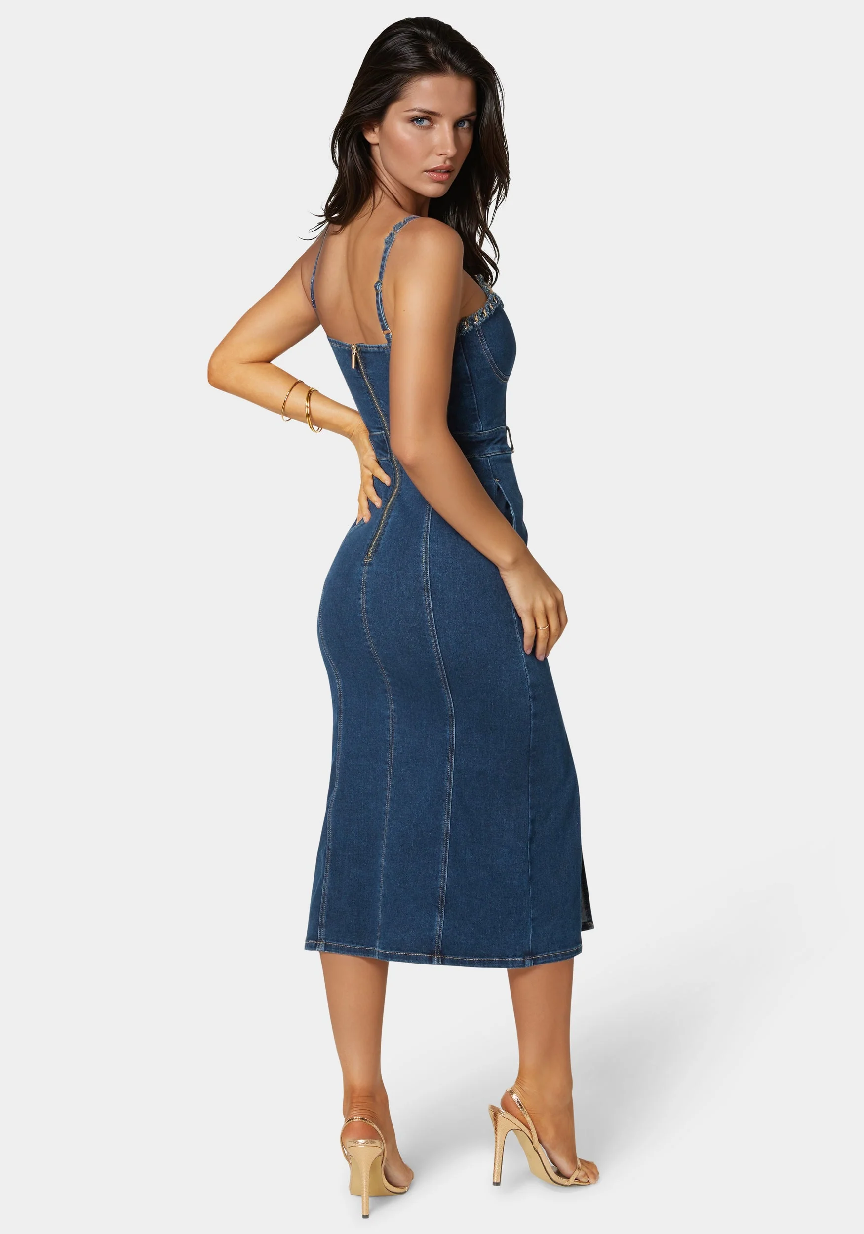 16775-neckline-chain-trim-midi-denim-dress-4.webp Neckline Chain Trim Midi Denim Dress