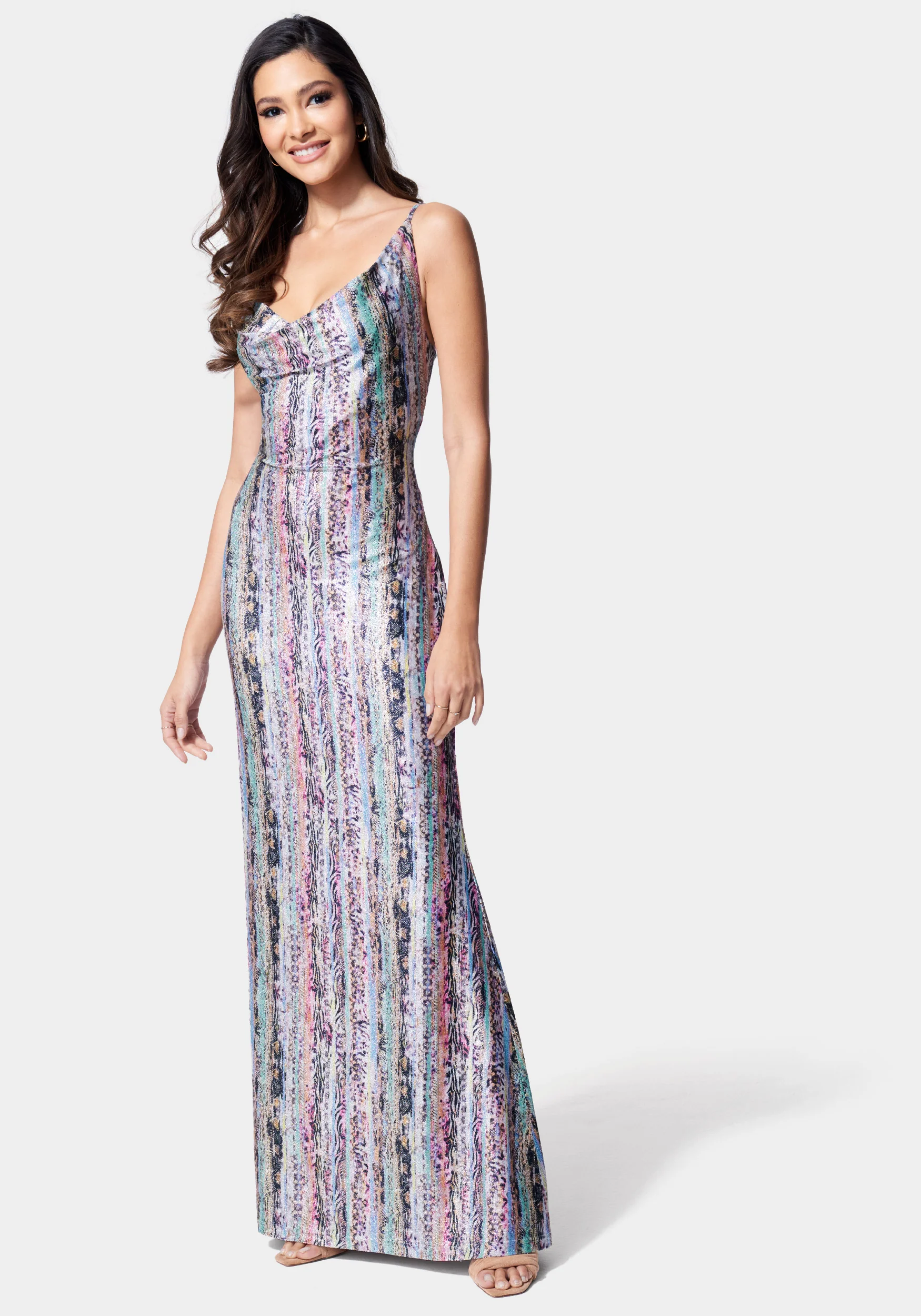 17096-printed-lurex-knit-gown-1.webp Printed Lurex Knit Gown
