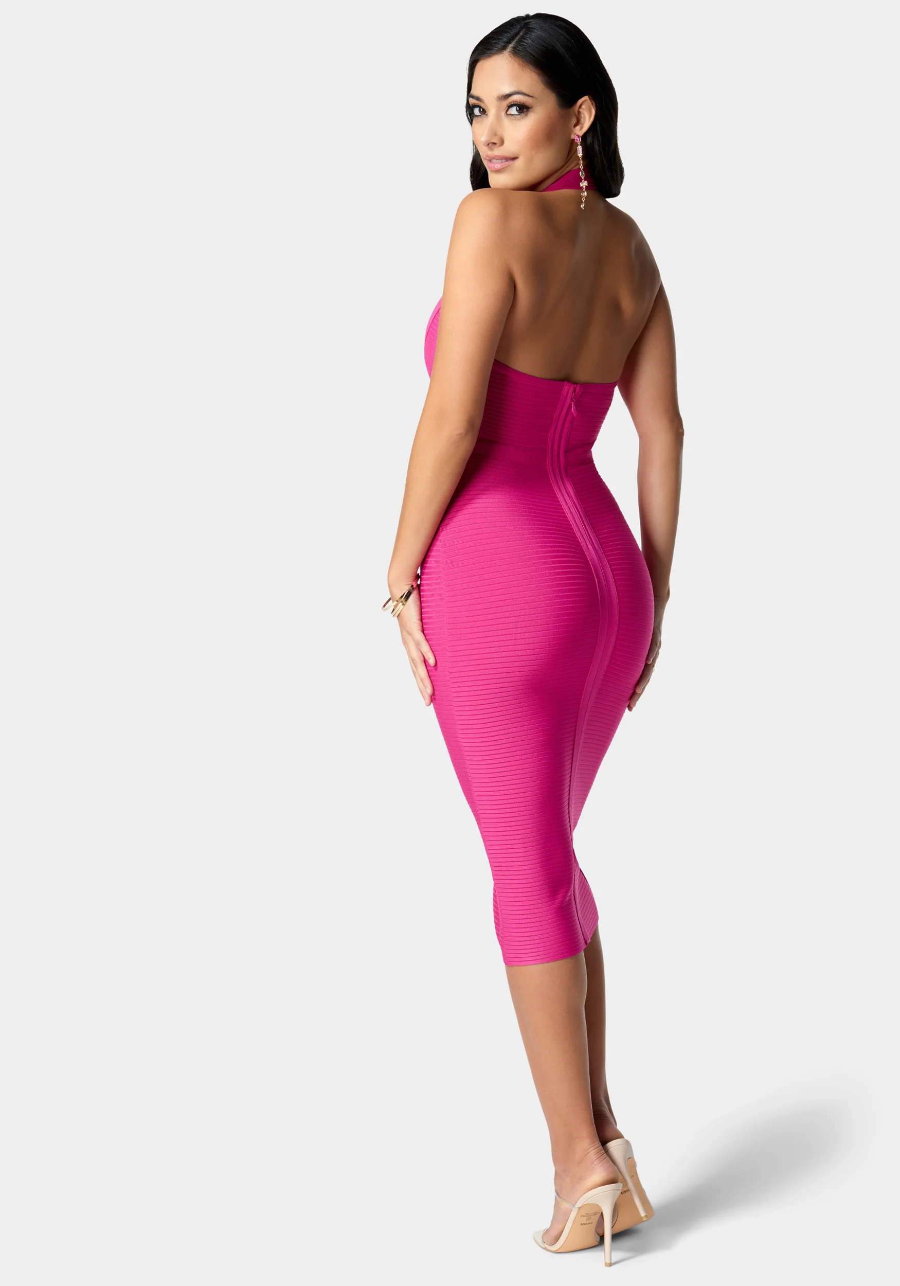 17591-bandage-halter-rib-dress-4.webp Bandage Halter Rib Dress