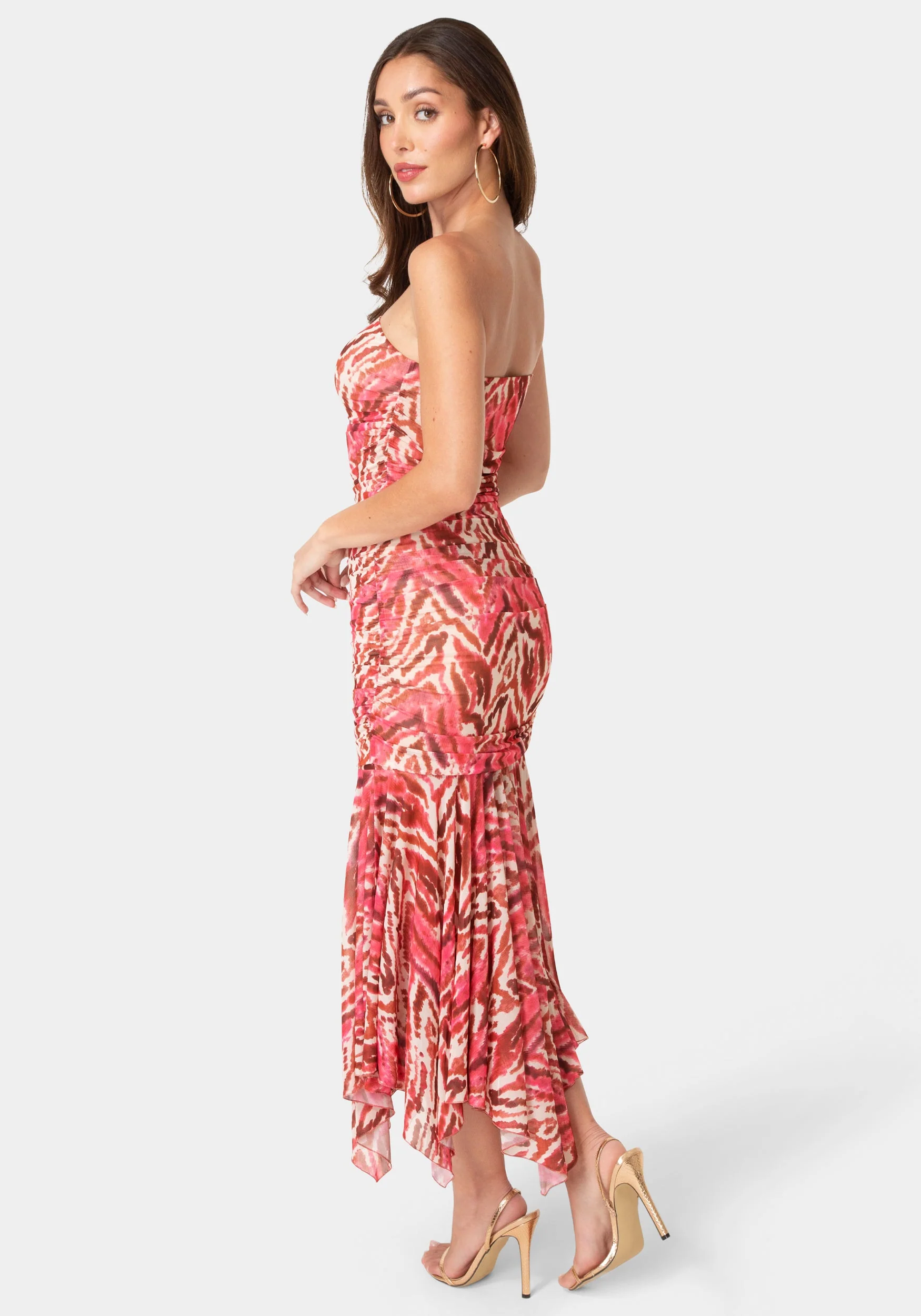 1776-powermesh-strapless-hanky-dress-3.webp Powermesh Strapless Hanky Dress