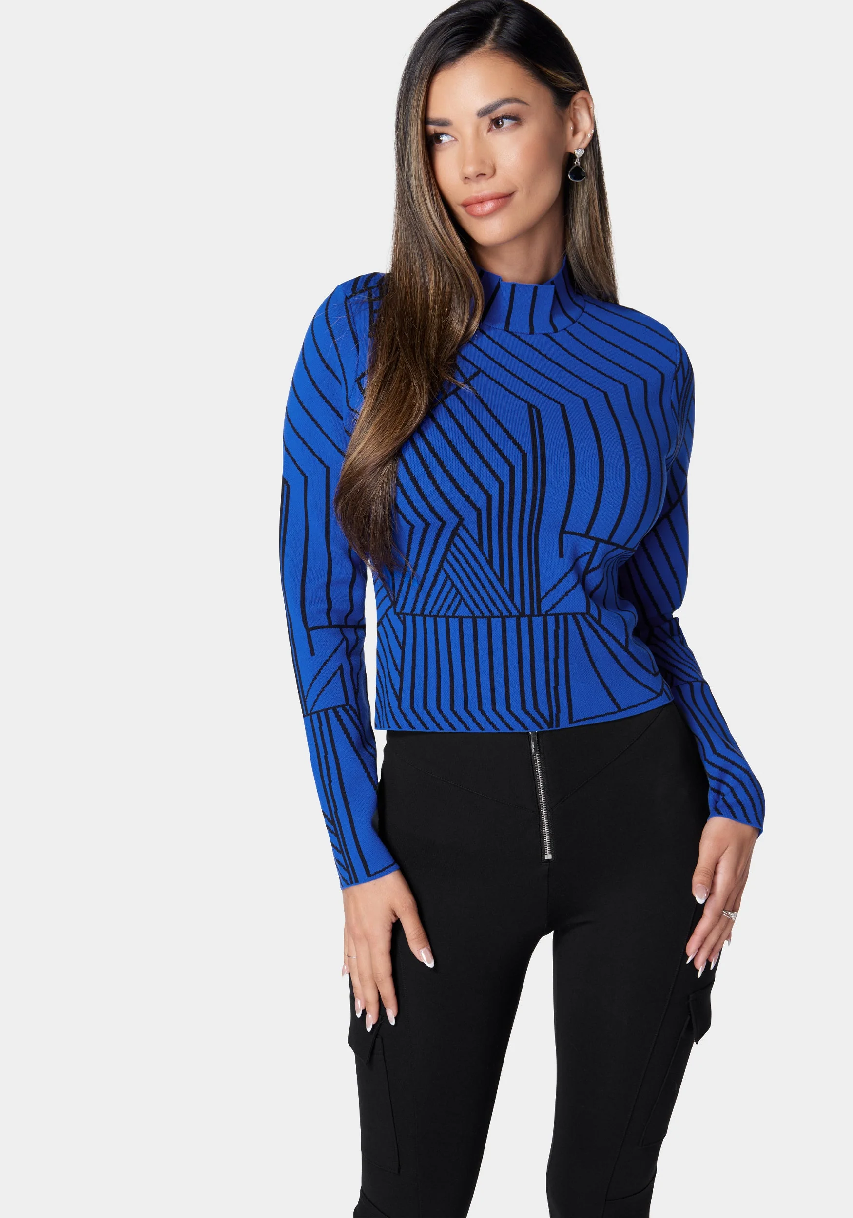 18331-abstract-jacquard-mock-neck-sweater-1.webp Abstract Jacquard Mock Neck Sweater