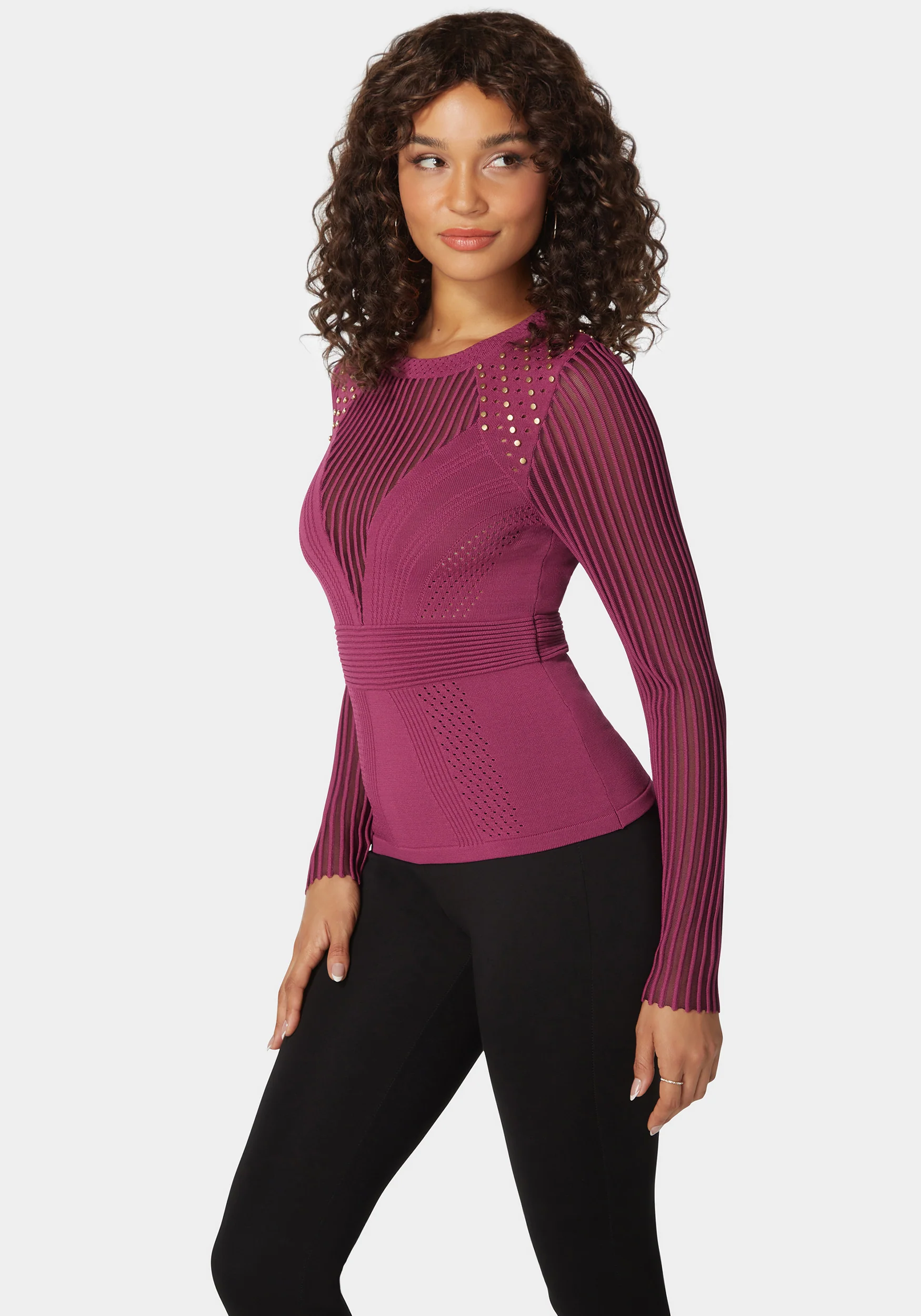 18376-stud-detail-shadow-stripe-sweater-top-2.webp Stud Detail Shadow Stripe Sweater Top