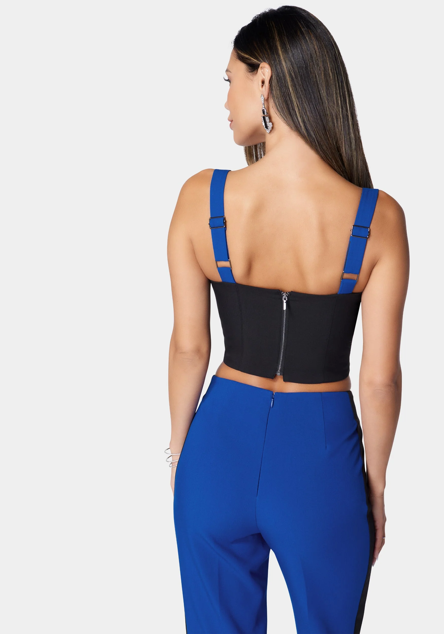 18663-tailored-contrast-woven-twill-bustier-2.webp Tailored Contrast Woven Twill Bustier