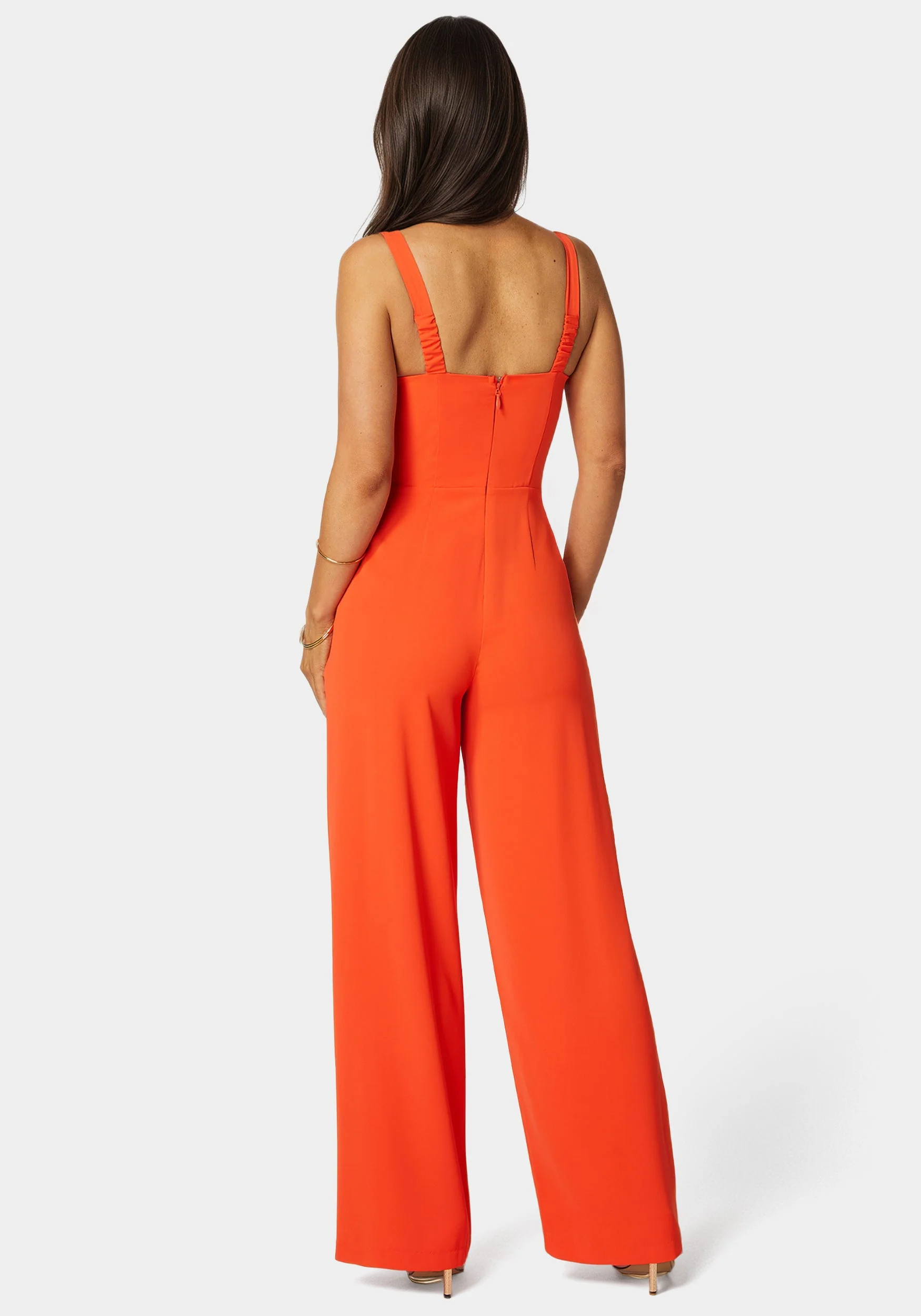 Fluid Crepe Palazzo Leg Jumpsuit