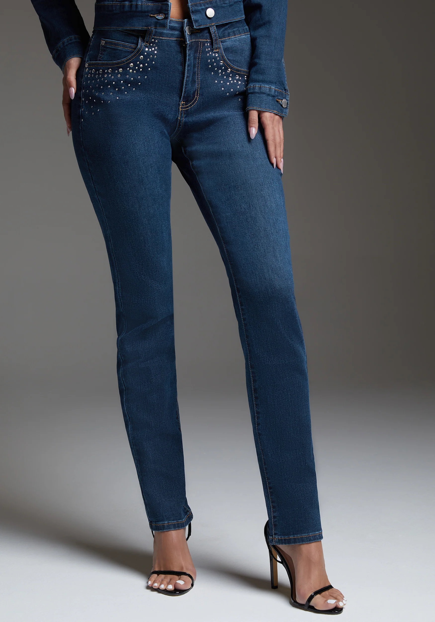 18813-bebe-slim-jean-embellished-with-crystals-by-swarovski-1.webp bebe Slim Jean Embellished With Crystals by Swarovski