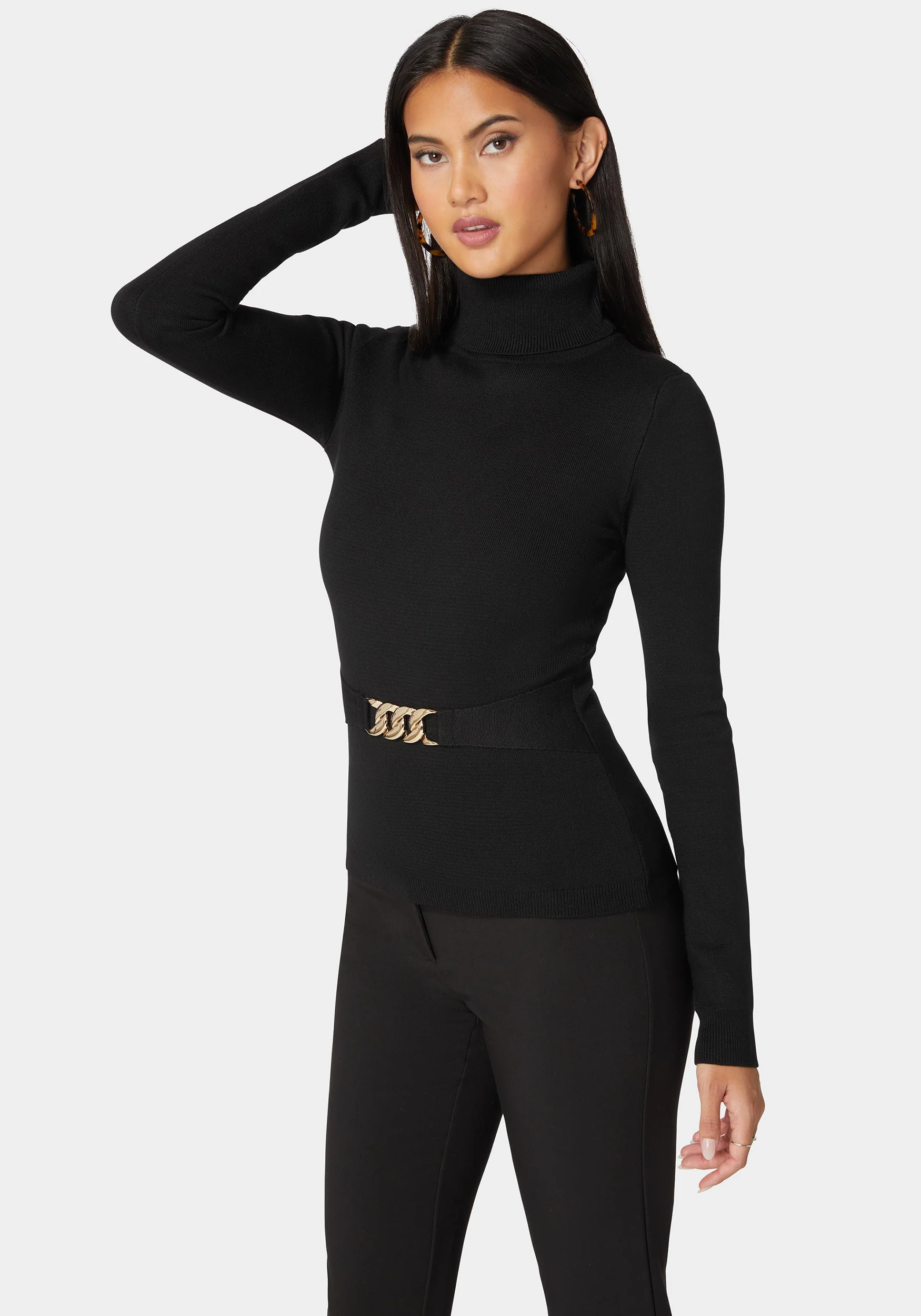 18822-fitted-turtle-neck-ornate-belt-sweater-2.webp Fitted Turtle Neck Ornate Belt Sweater