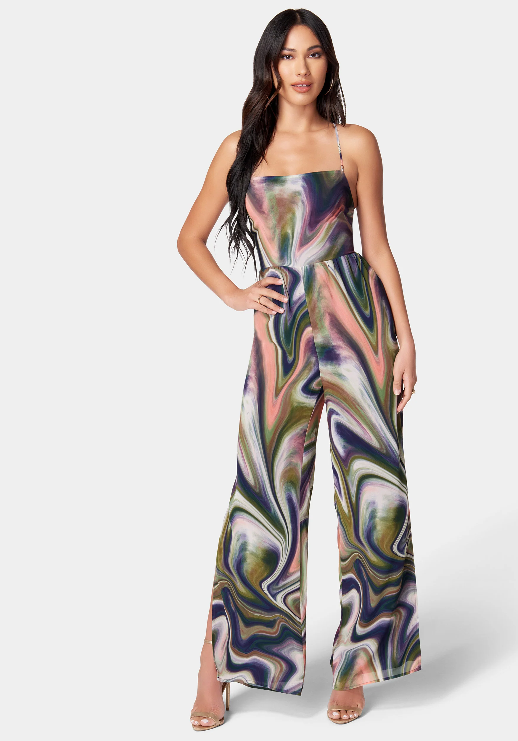 18868-lace-up-side-slit-jumpsuit-1.webp Lace-Up Side Slit Jumpsuit