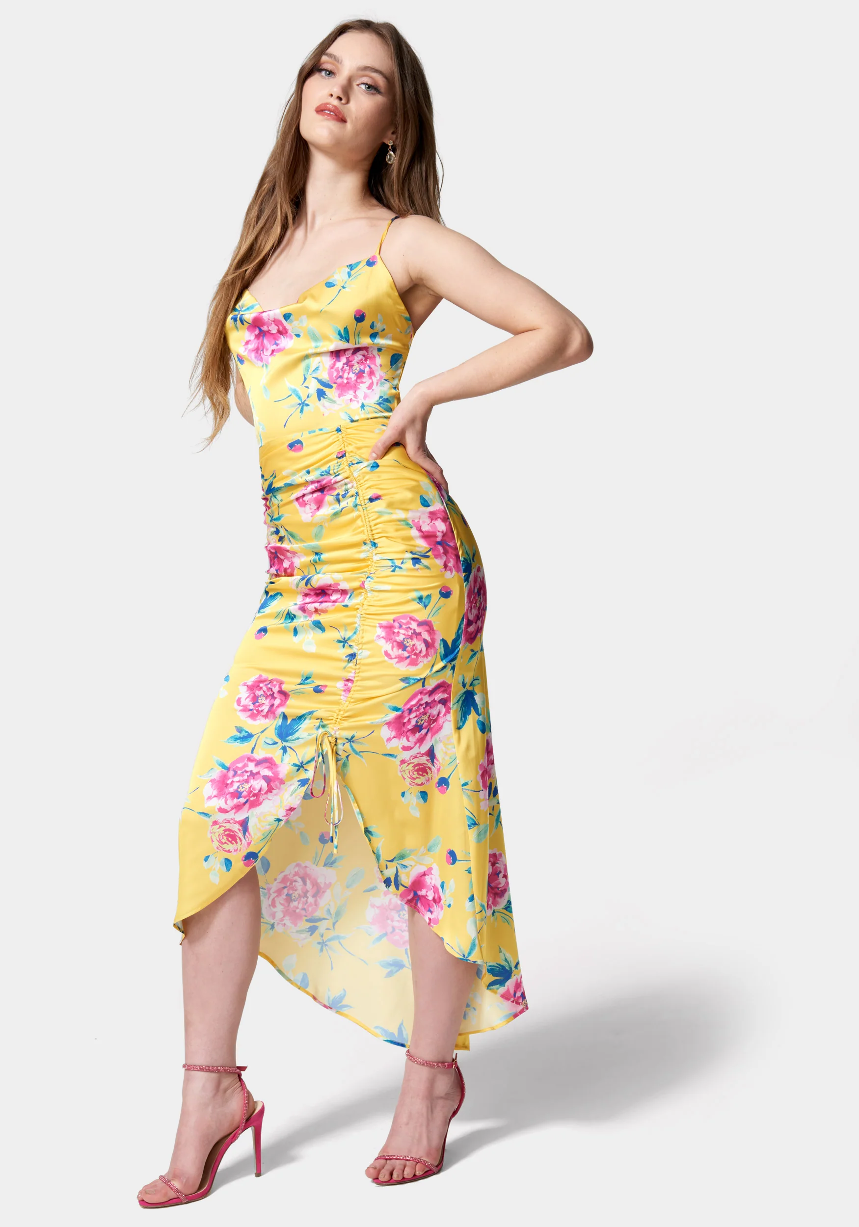 18884-hi-lo-ruched-midi-dress-2.webp Hi Lo Ruched Midi Dress
