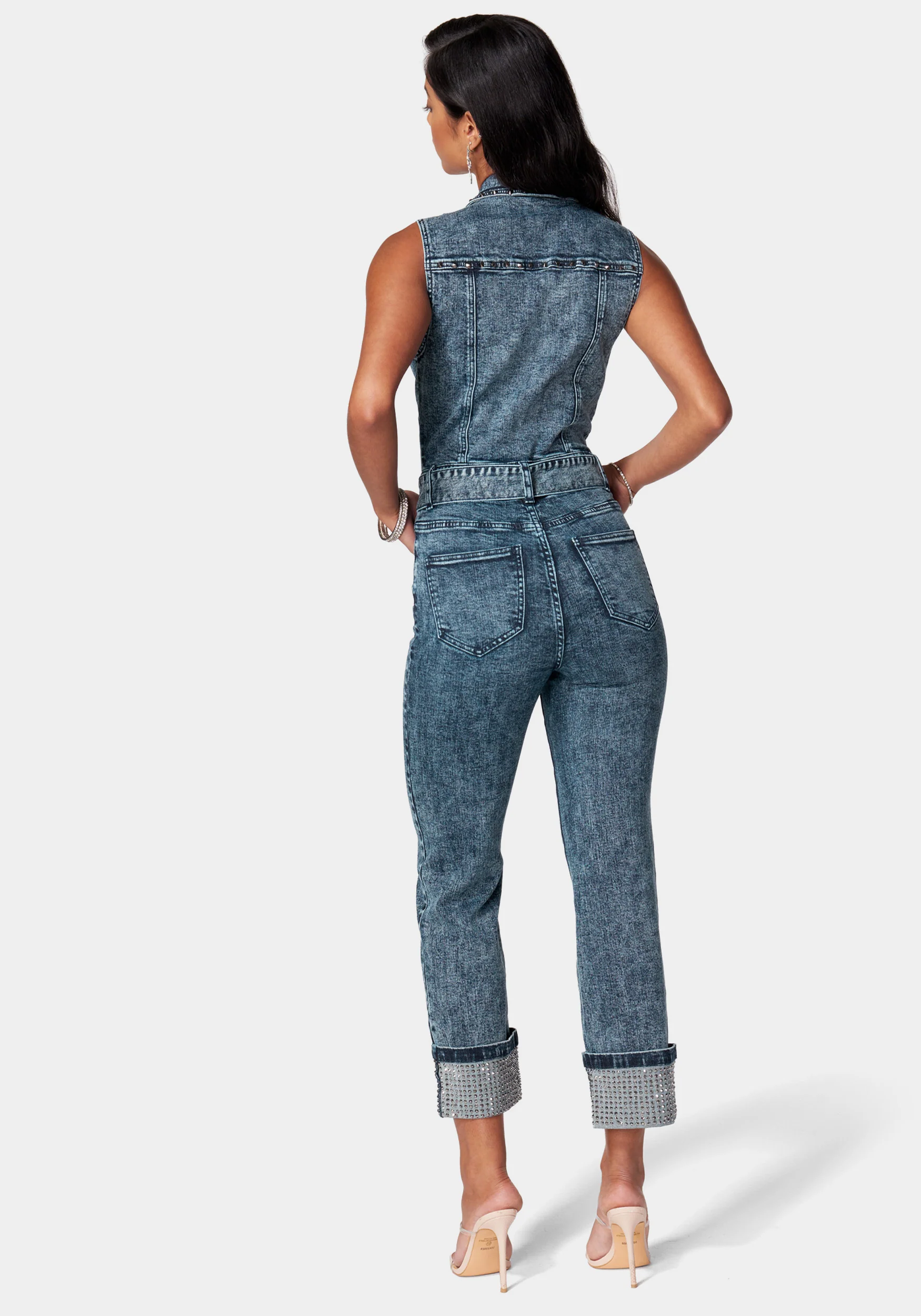 18922-sequin-sleeveless-cuffed-slim-leg-denim-jumpsuit-3.webp Sequin Sleeveless Cuffed Slim Leg Denim Jumpsuit