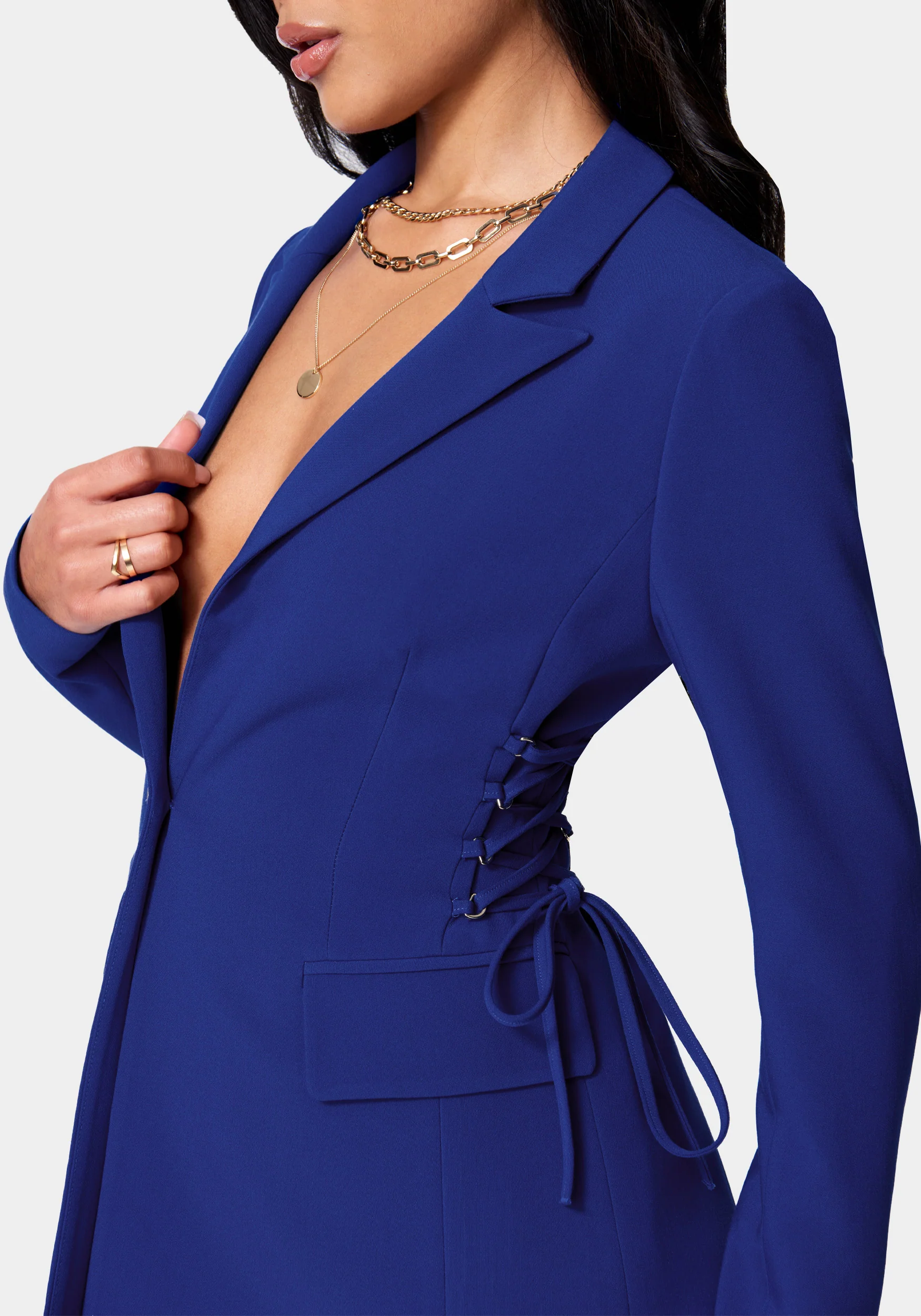 19198-side-corset-detail-tailored-twill-jacket-4.webp Side Corset Detail Tailored Twill Jacket