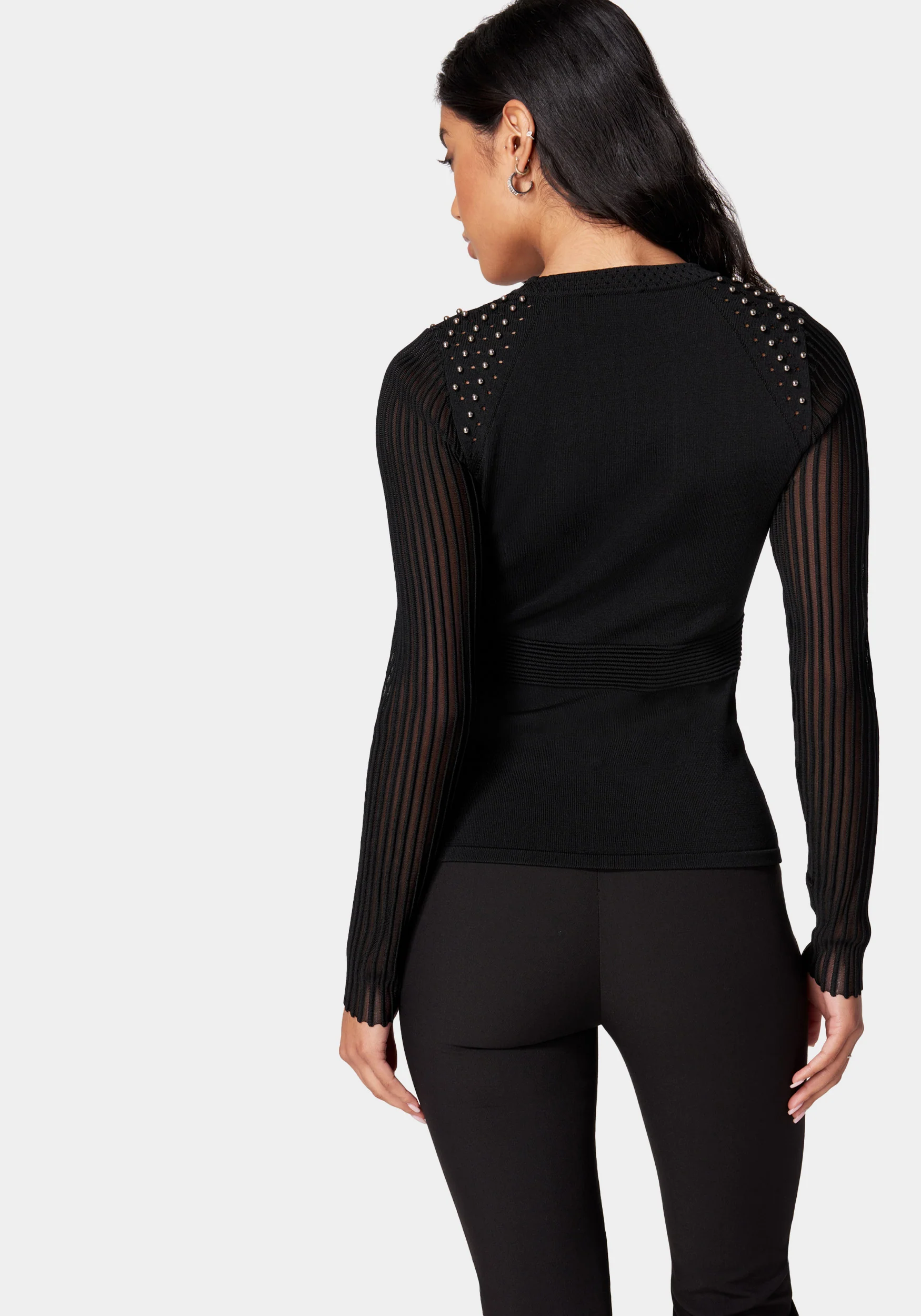 19414-stripe-illusion-stud-detail-sweater-3.webp Stripe Illusion Stud Detail Sweater