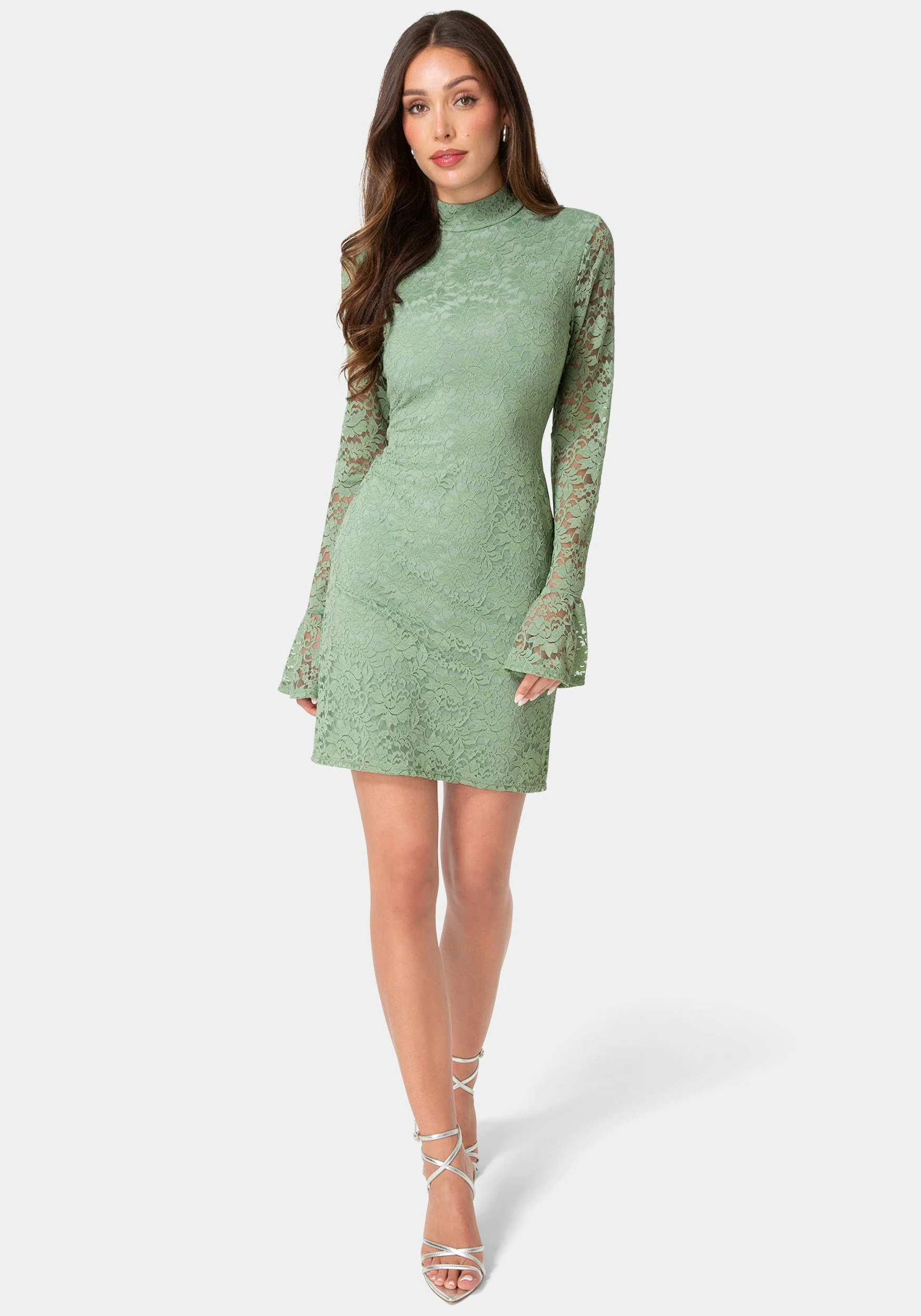1943-lace-bell-sleeve-slim-dress-1.webp Lace Bell Sleeve Slim Dress