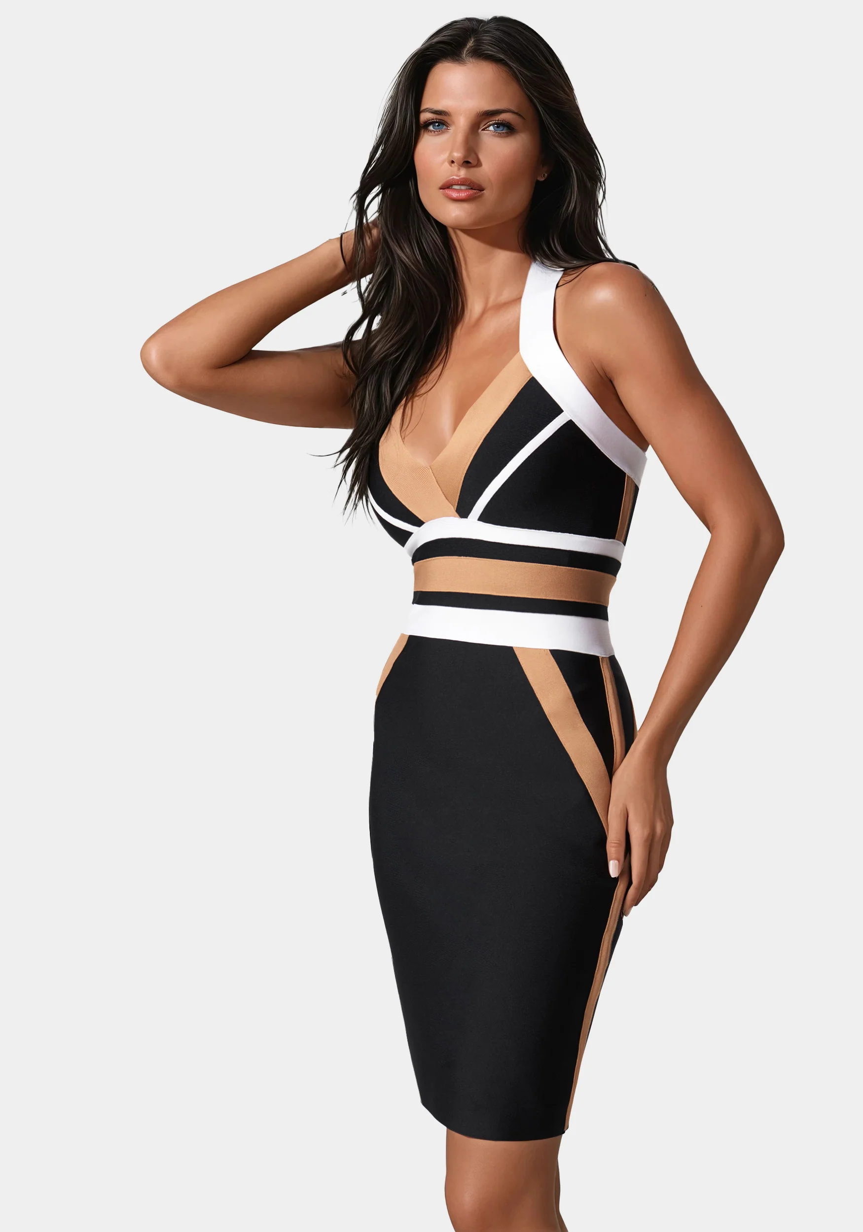 195-halter-neck-bandage-dress-2.webp Halter Neck Bandage Dress
