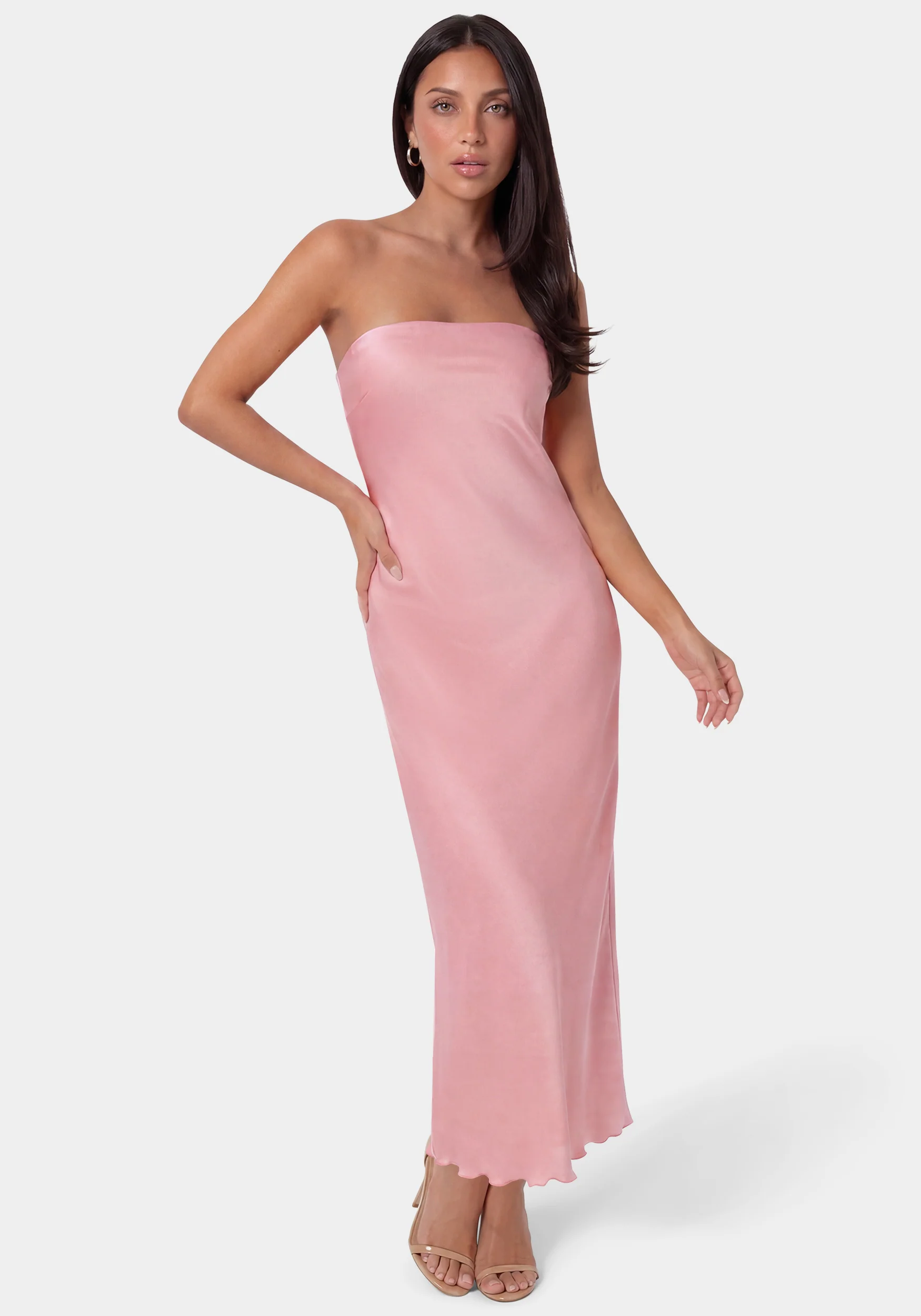 1955-crushed-satin-strapless-maxi-dress-1.webp Crushed Satin Strapless Maxi Dress