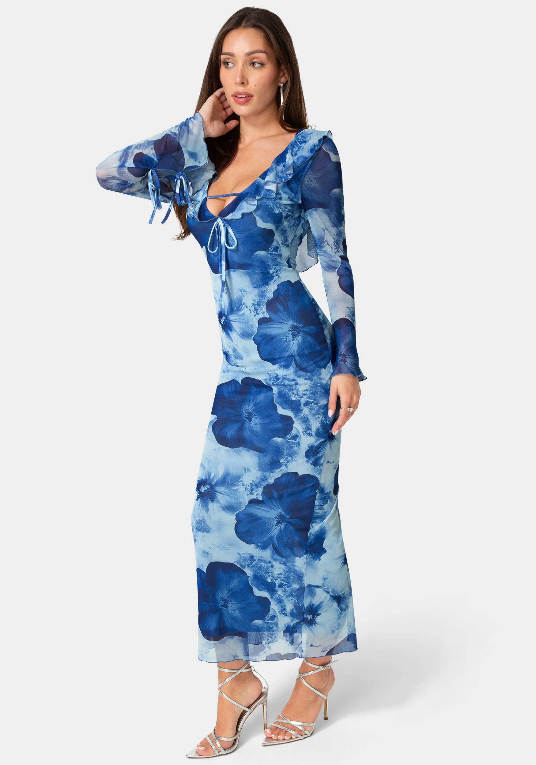 1961-ruffle-detail-mesh-maxi-dress-2.webp Ruffle Detail Mesh Maxi Dress