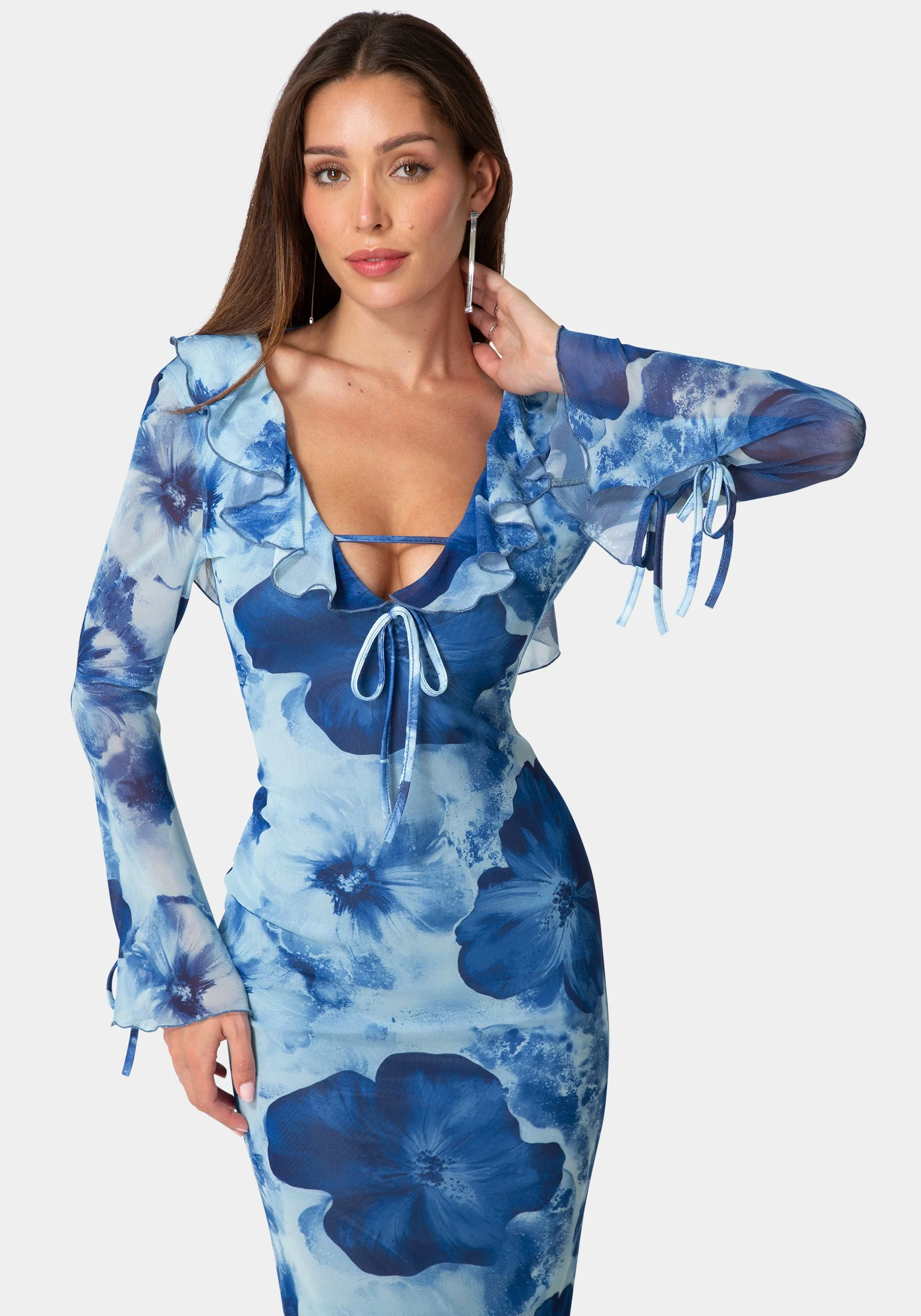 1961-ruffle-detail-mesh-maxi-dress-4.webp Ruffle Detail Mesh Maxi Dress