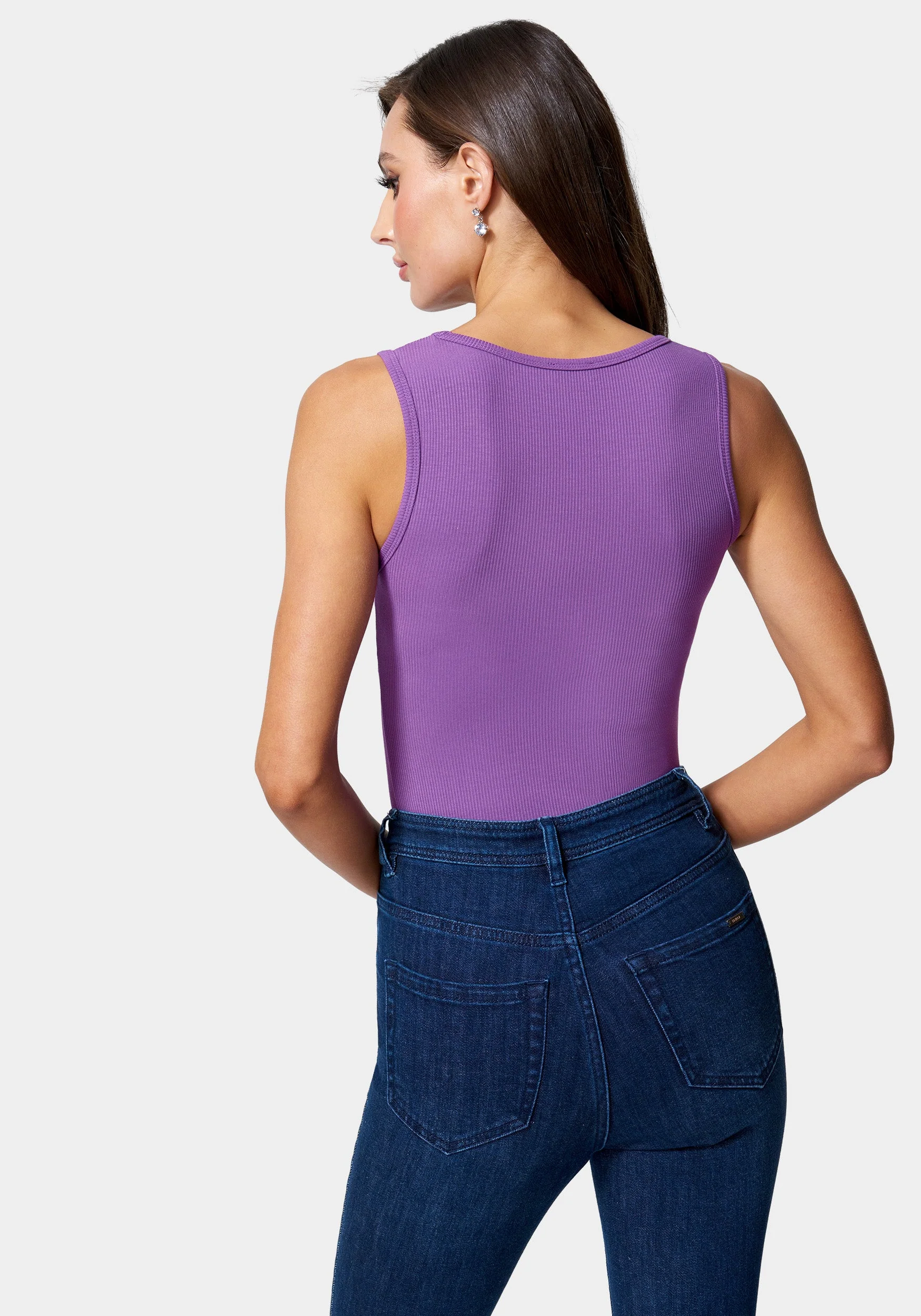 19676-bebe-logo-v-neck-rib-tank-top-3.webp Bebe Logo V-Neck Rib Tank Top