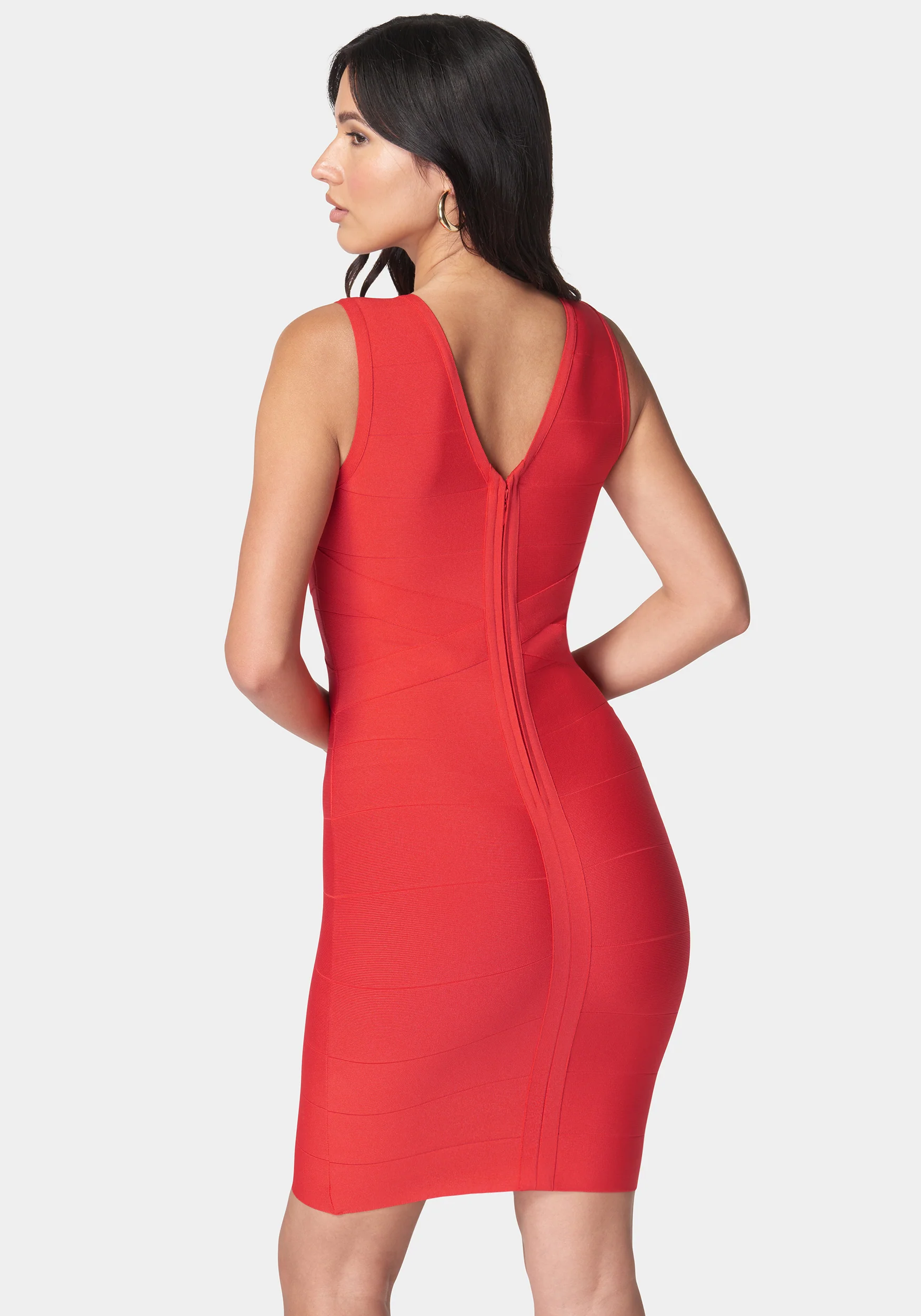 2027-double-v-mini-bandage-dress-4.webp Double V Mini Bandage Dress