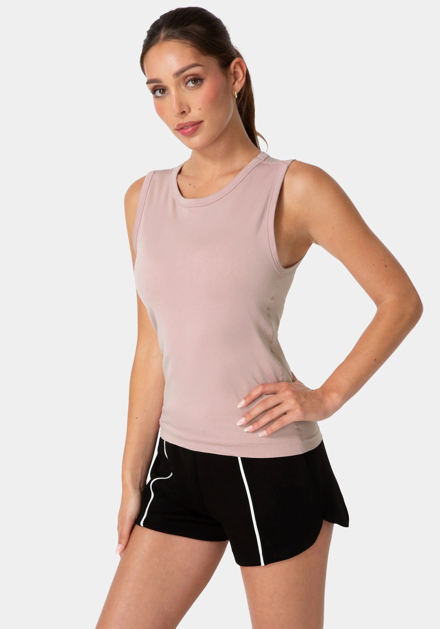 2081-double-front-seamless-tank-with-foil-logo-1.webp Double Front Seamless Tank With Foil Logo