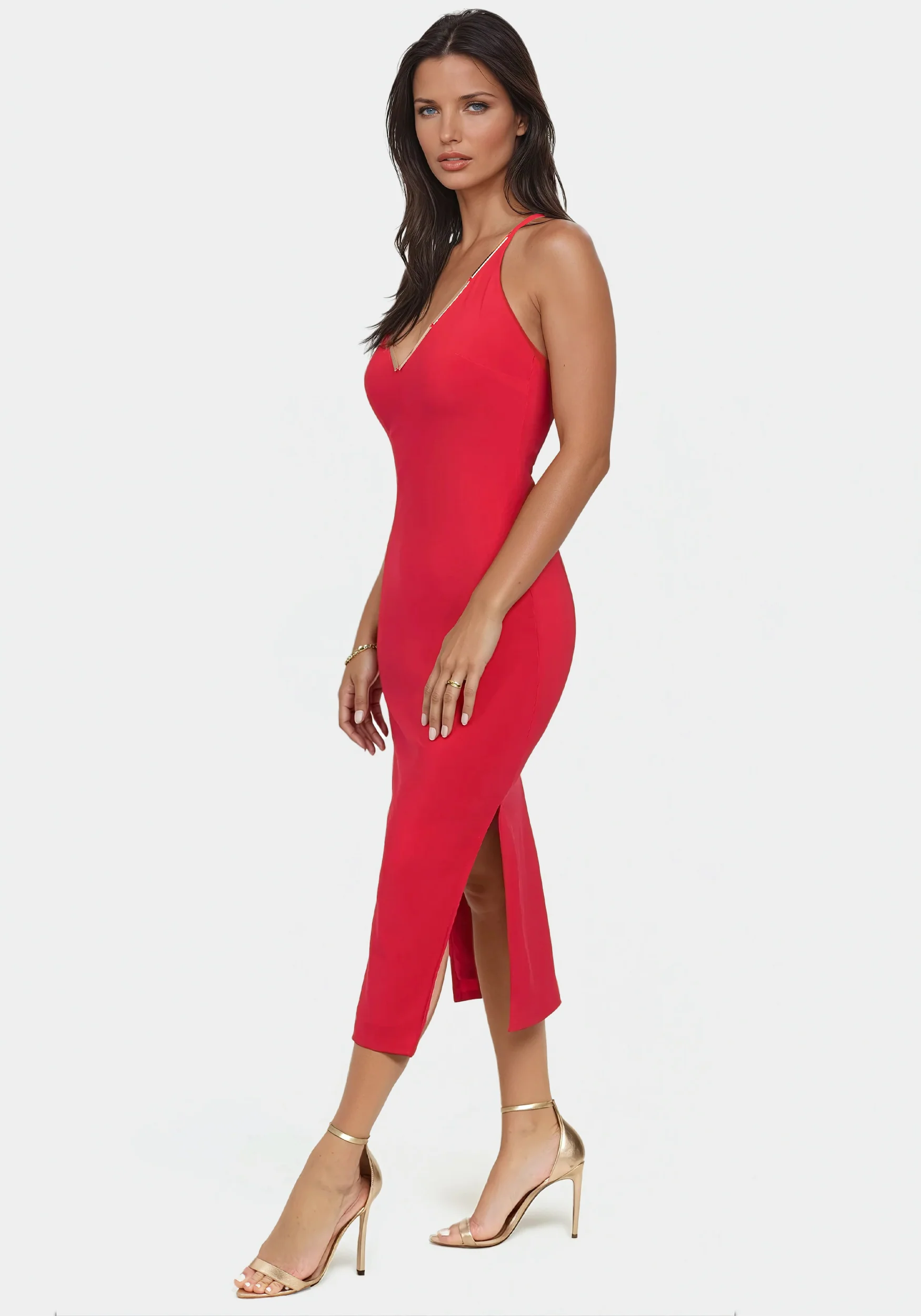 Gold Bar Detail Dress