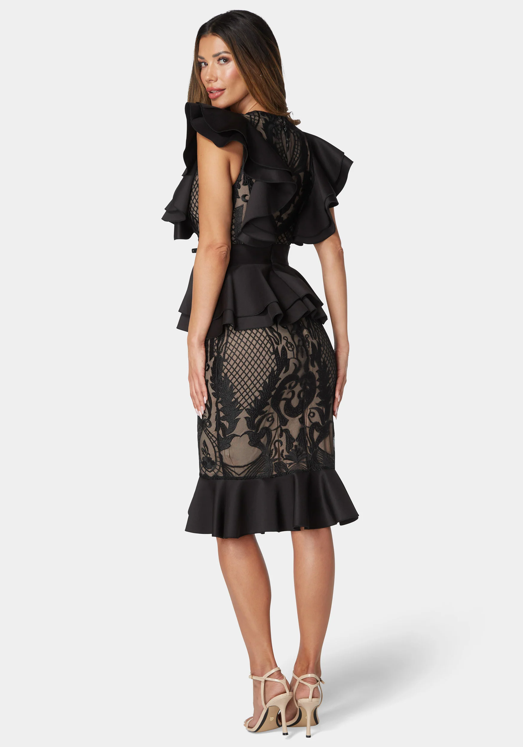 2282-lace-ruffle-peplum-pencil-dress-3.webp Lace Ruffle Peplum Pencil Dress