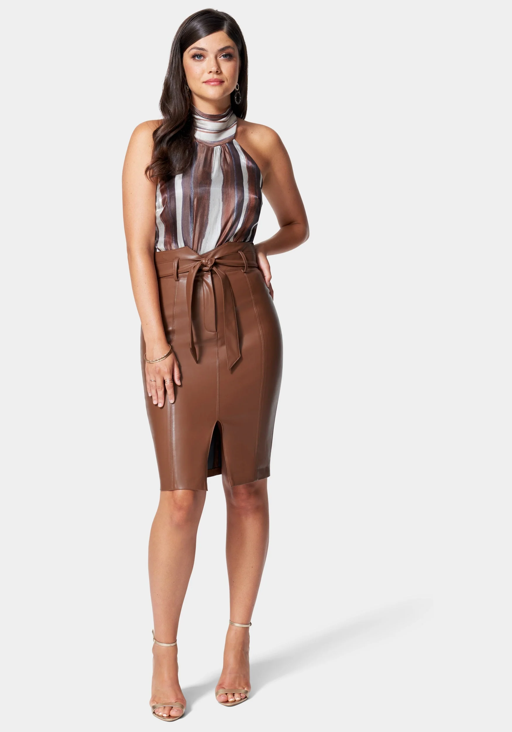 2443-vegan-leather-belted-high-waist-skirt-2.webp Vegan Leather Belted High Waist Skirt