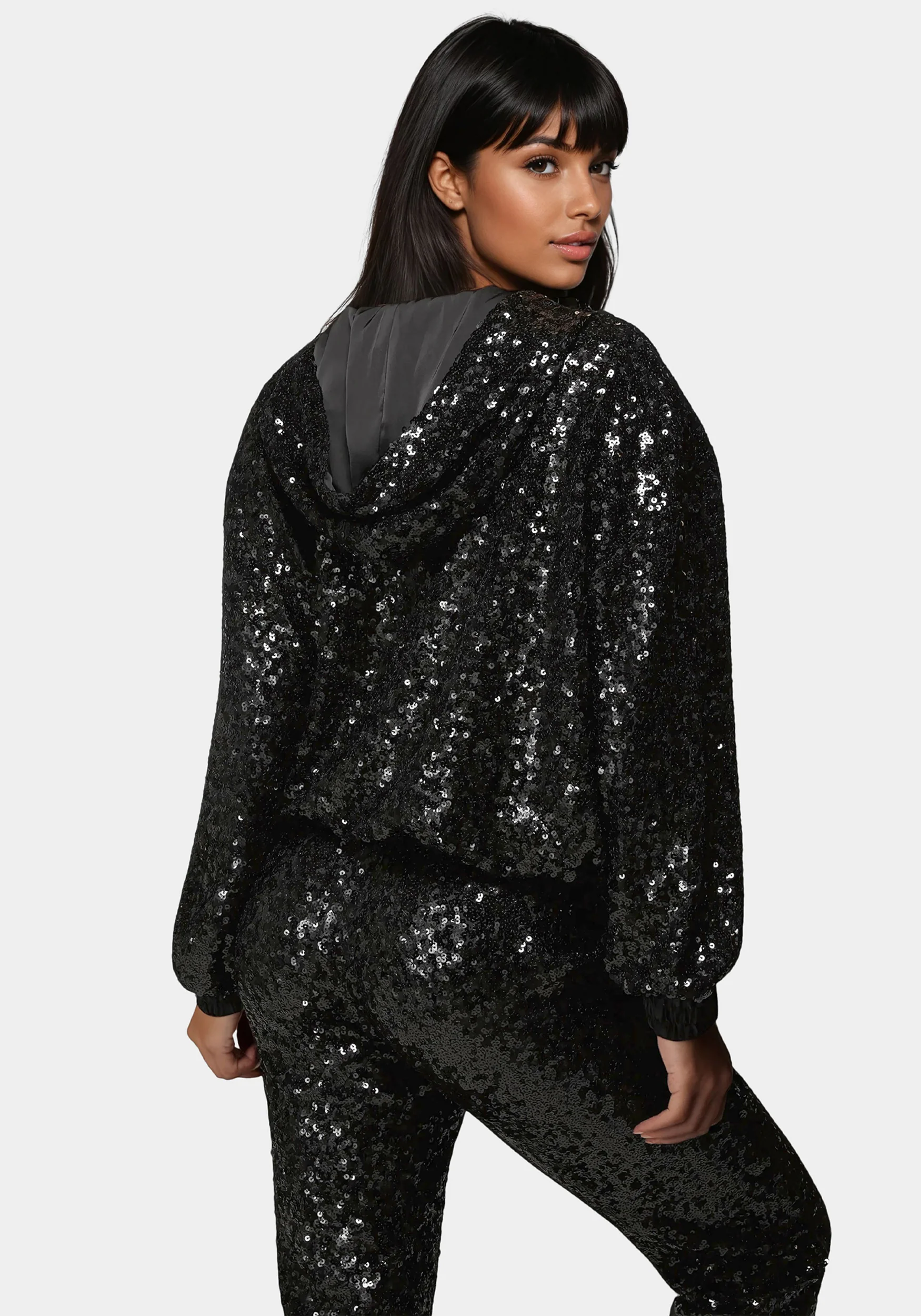 Sequin Hoodie Jacket