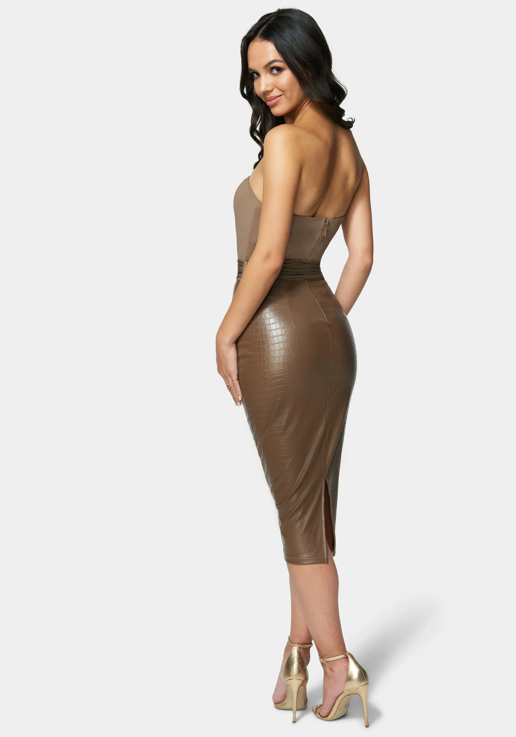 3526-vegan-leather-belted-strapless-midi-dress-3.webp Vegan Leather Belted Strapless Midi Dress