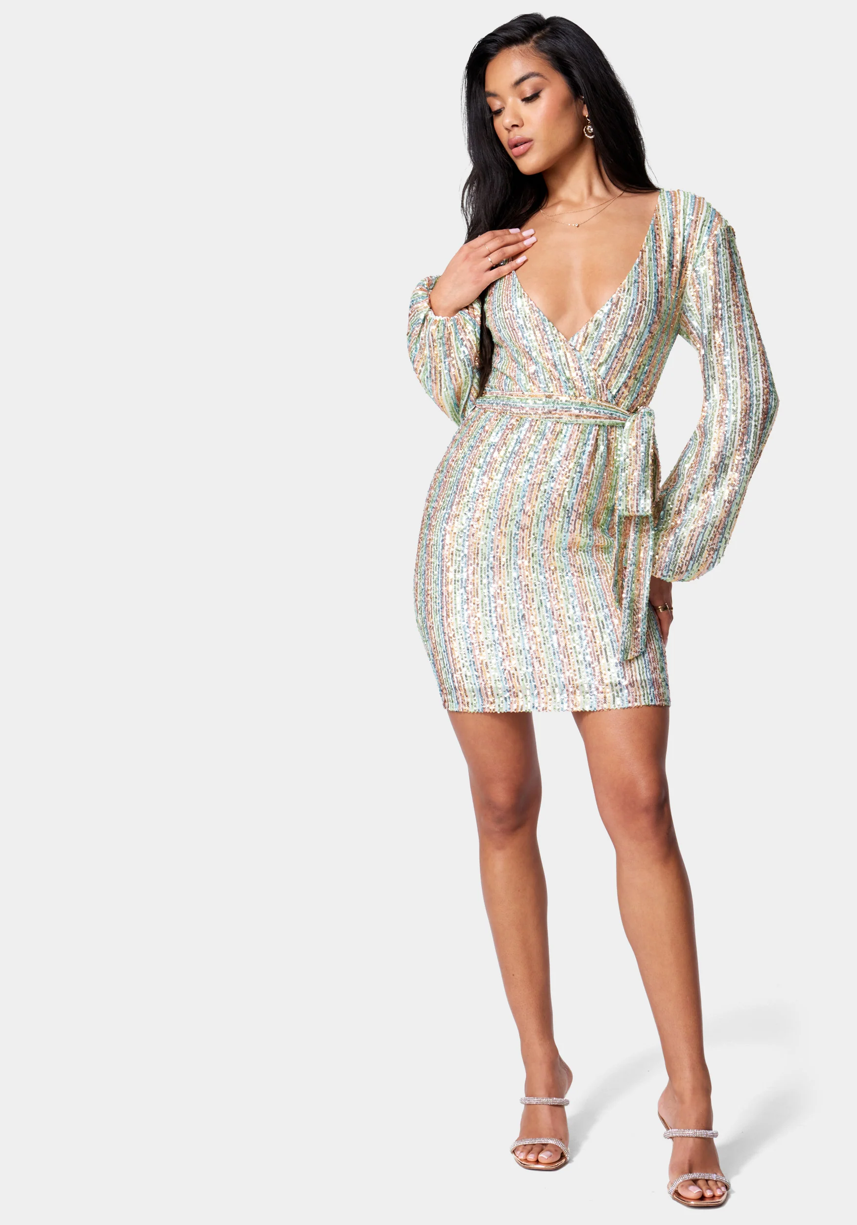 3794-sequin-tie-front-dress-1.webp Sequin Tie Front Dress