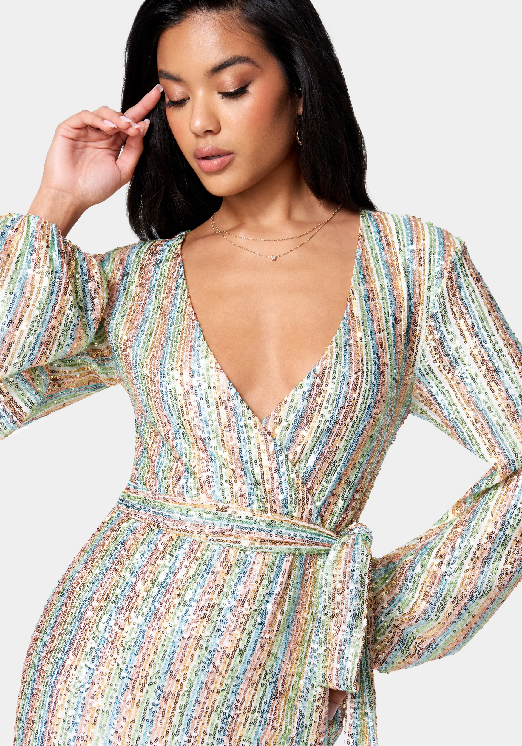 3794-sequin-tie-front-dress-4.webp Sequin Tie Front Dress