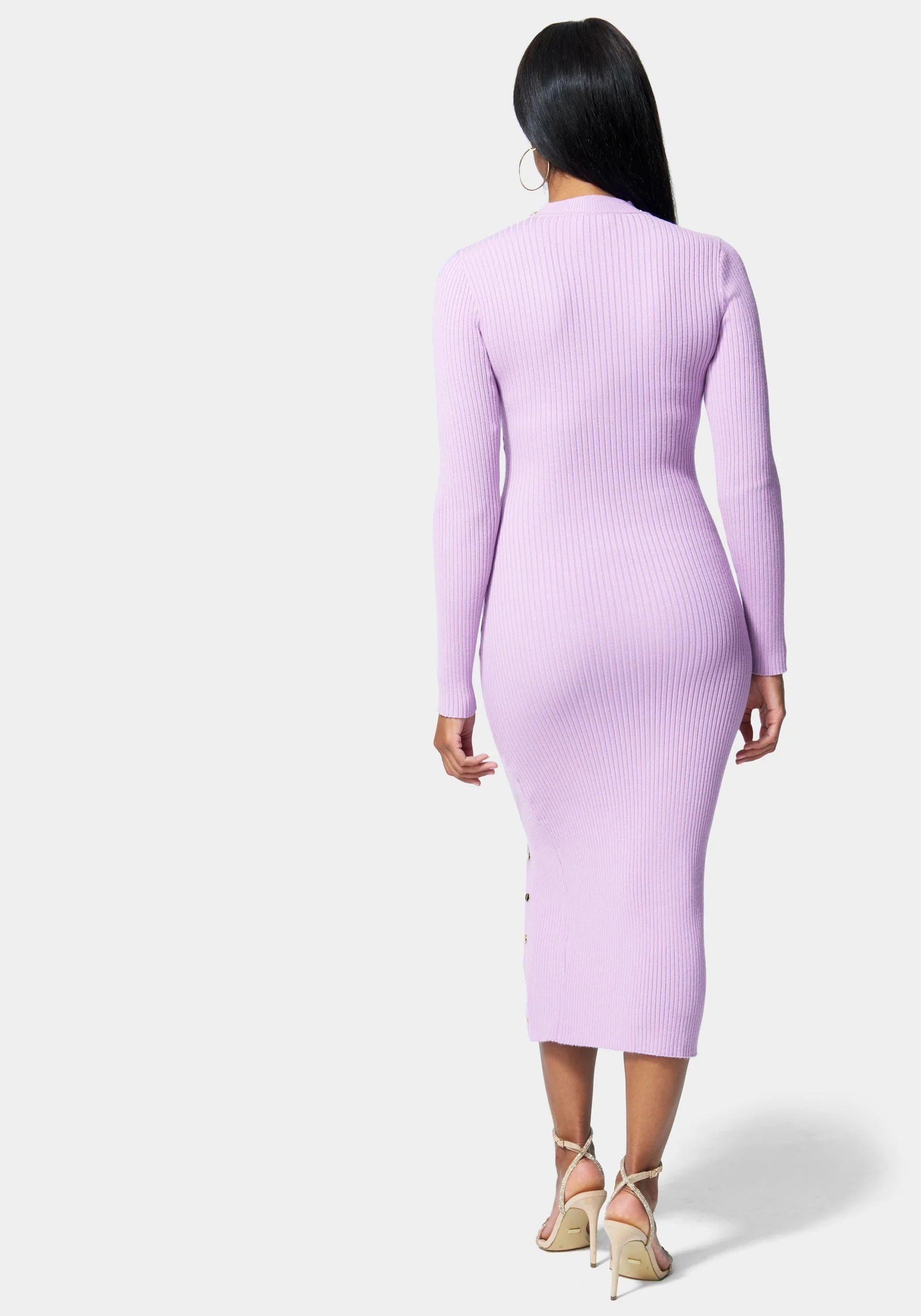 Snap Sweater Maxi Dress