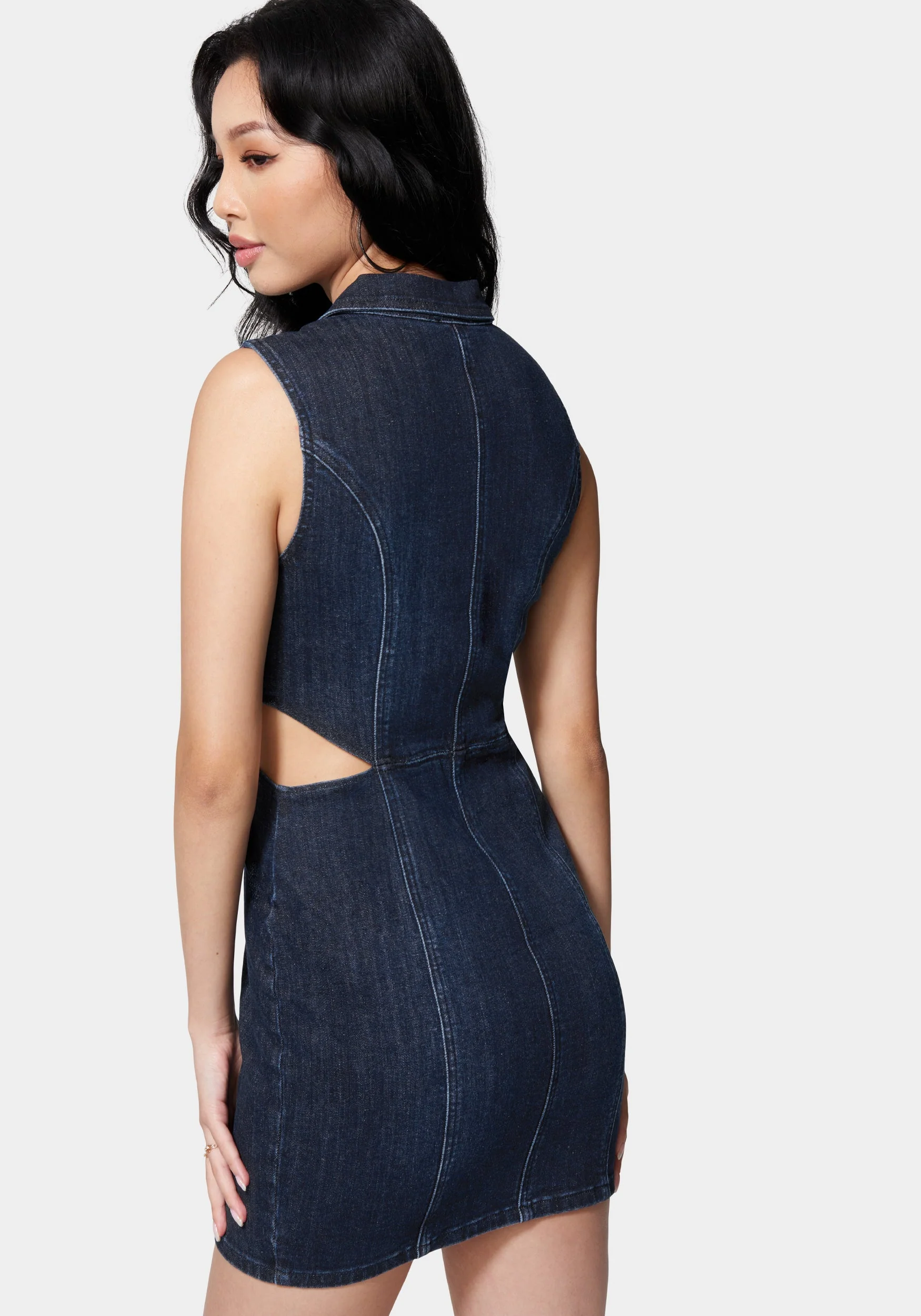 4878-front-zip-side-cut-out-denim-dress-3.webp Front Zip Side Cut Out Denim Dress