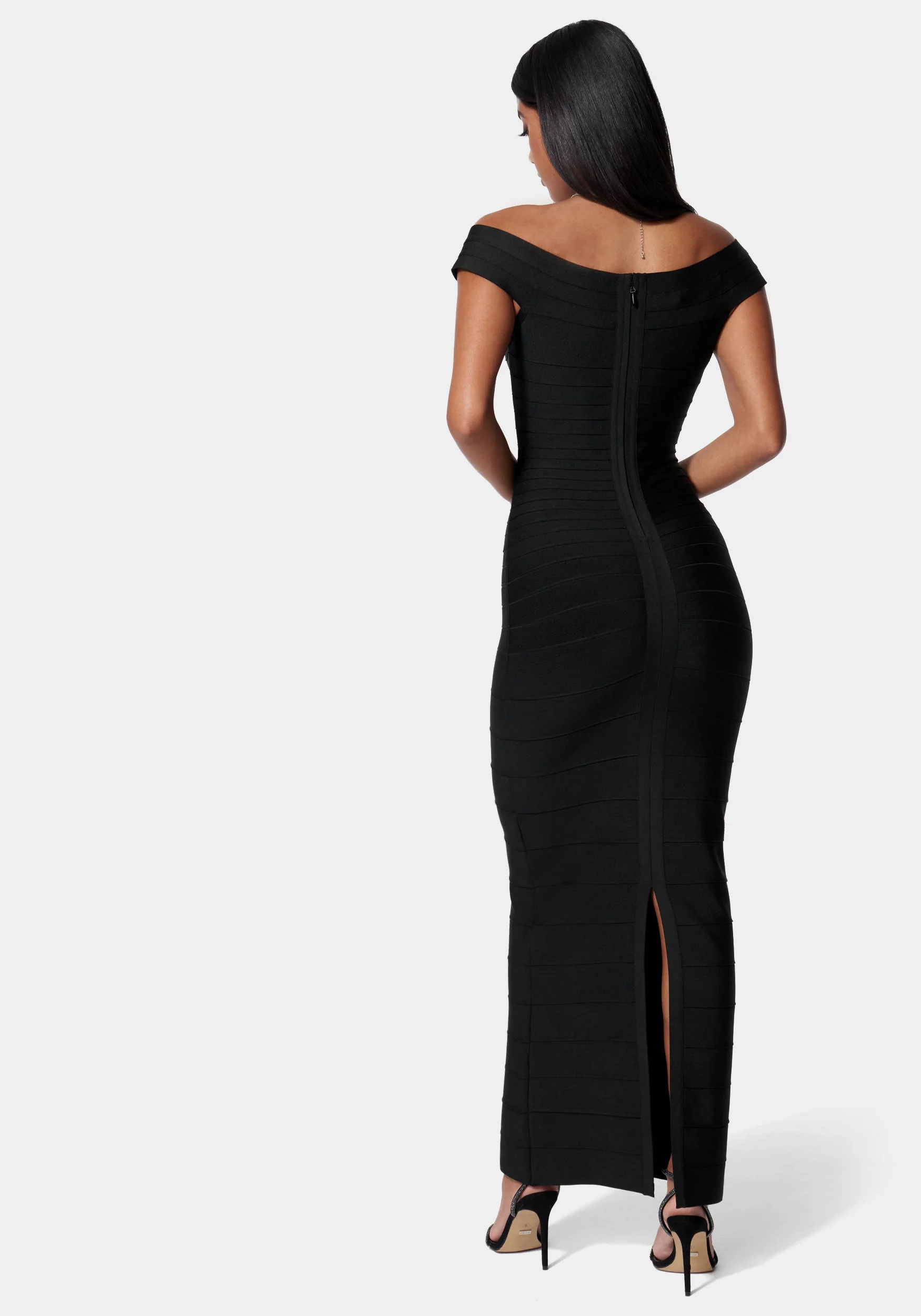 5146-luxe-bandage-off-shoulder-gown-3.webp Luxe Bandage Off Shoulder Gown