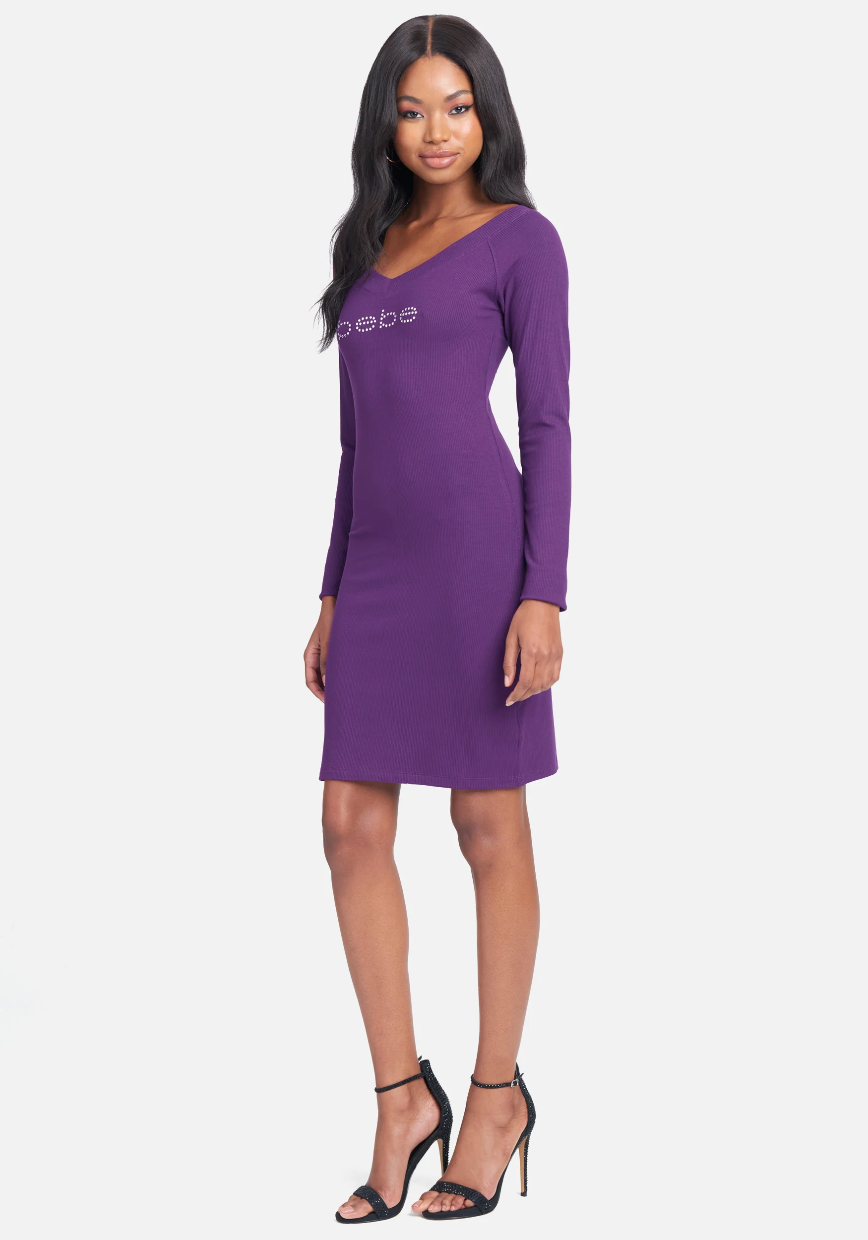 5265-crystal-logo-long-sleeve-dress-2.webp Crystal Logo Long Sleeve Dress