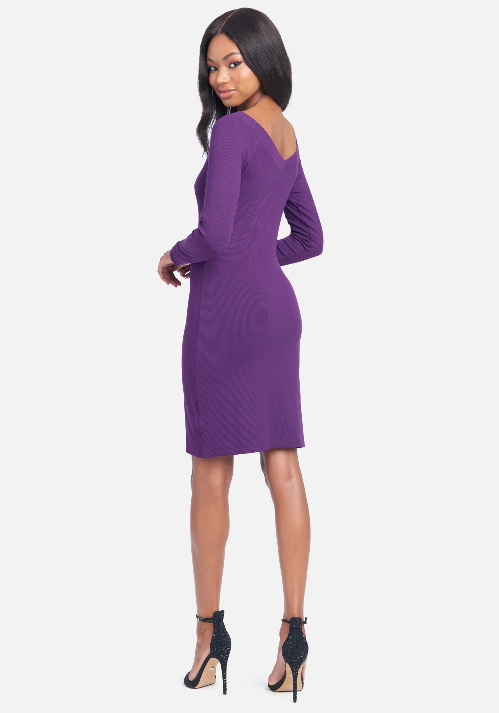5265-crystal-logo-long-sleeve-dress-3.webp Crystal Logo Long Sleeve Dress