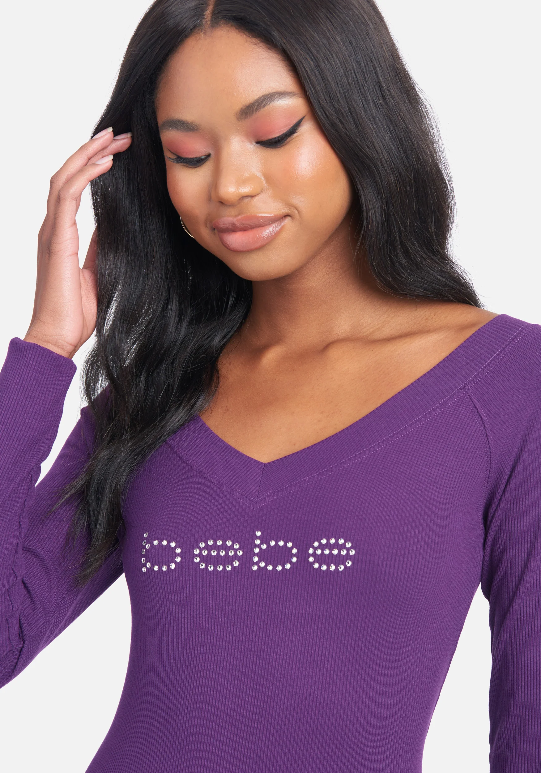 5265-crystal-logo-long-sleeve-dress-4.webp Crystal Logo Long Sleeve Dress