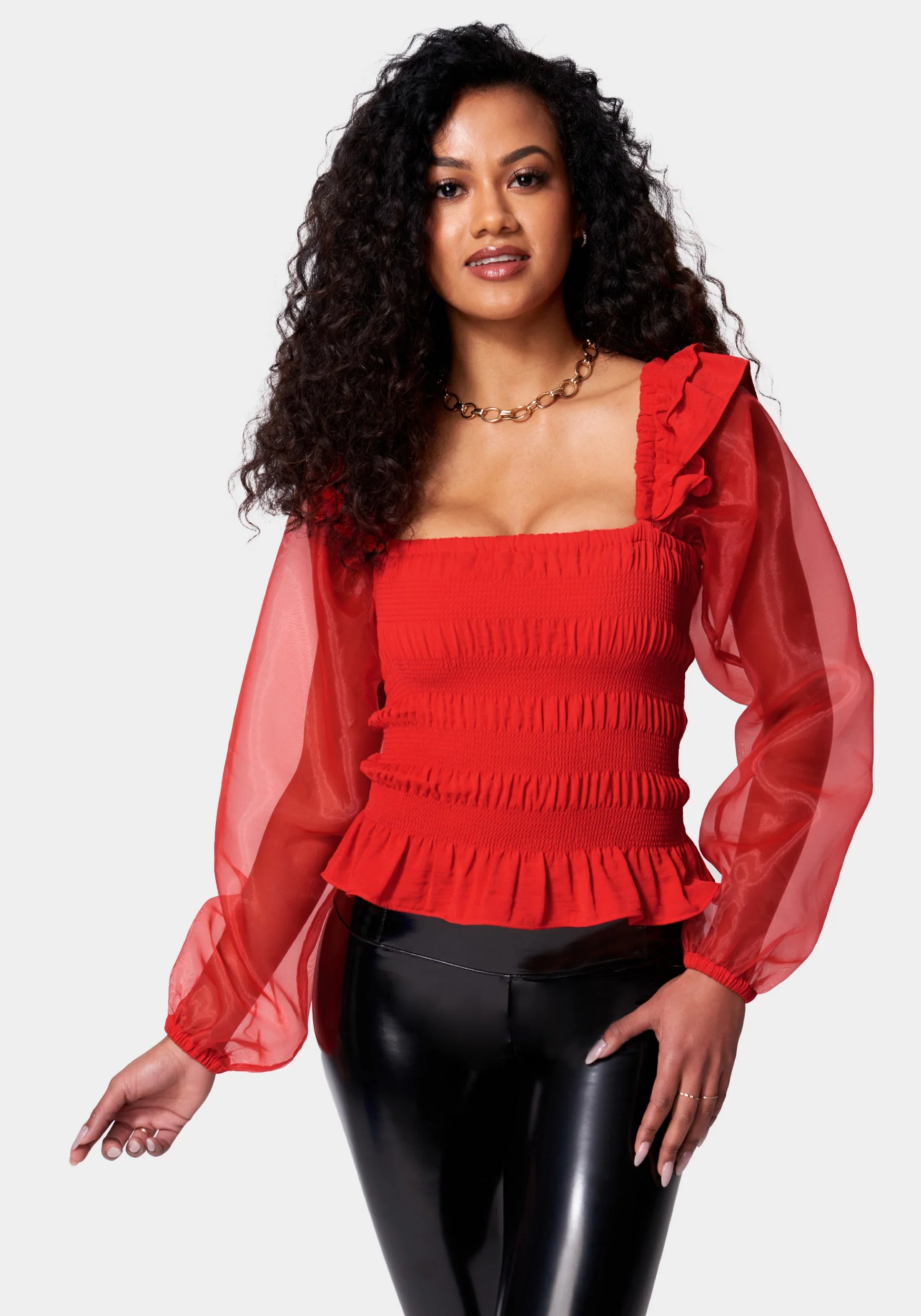 5554-smocked-body-chiffon-sleeve-top-1.webp Smocked Body Chiffon Sleeve Top