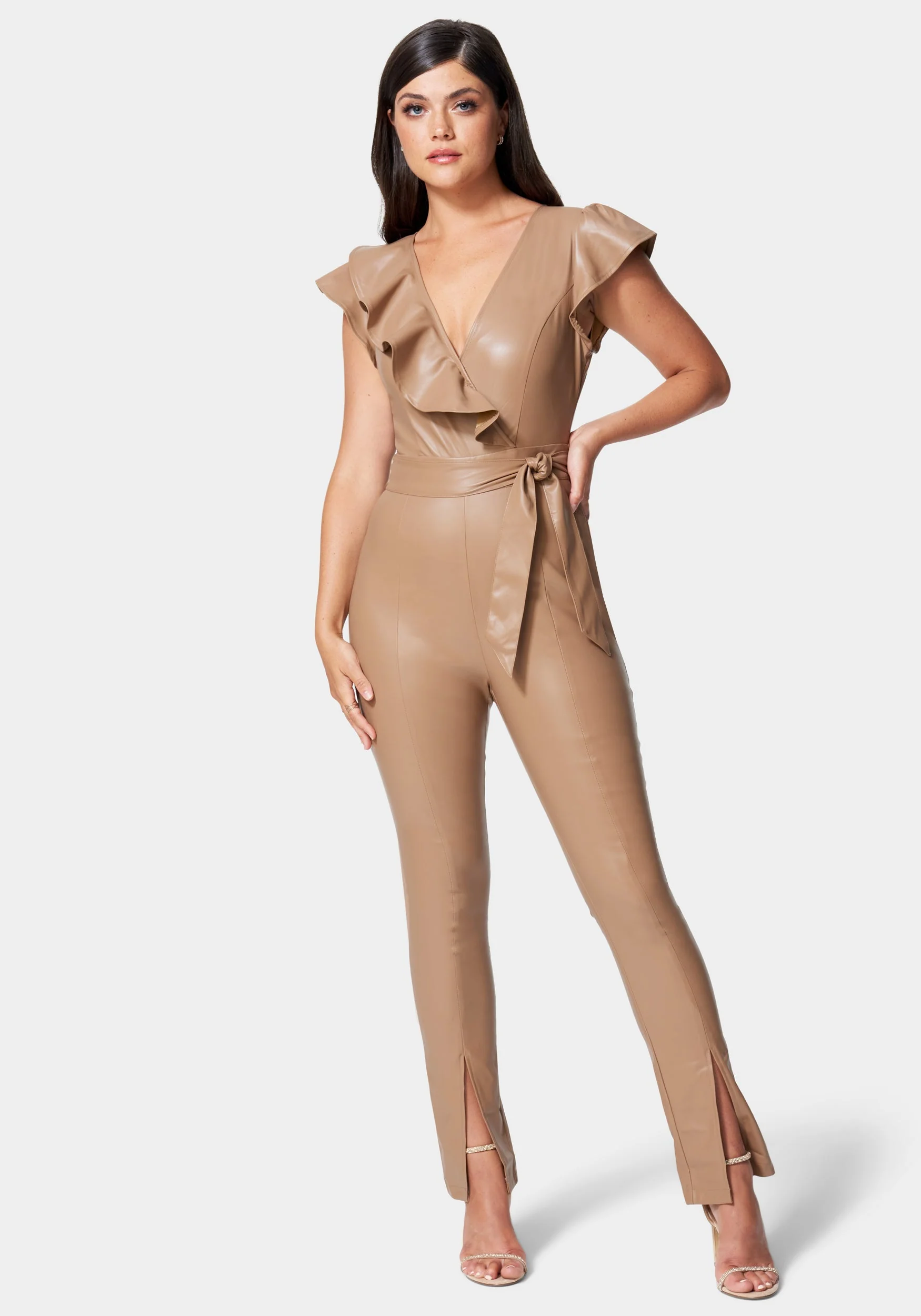 5923-vegan-leather-ruffle-jumpsuit-1.webp Vegan Leather Ruffle Jumpsuit