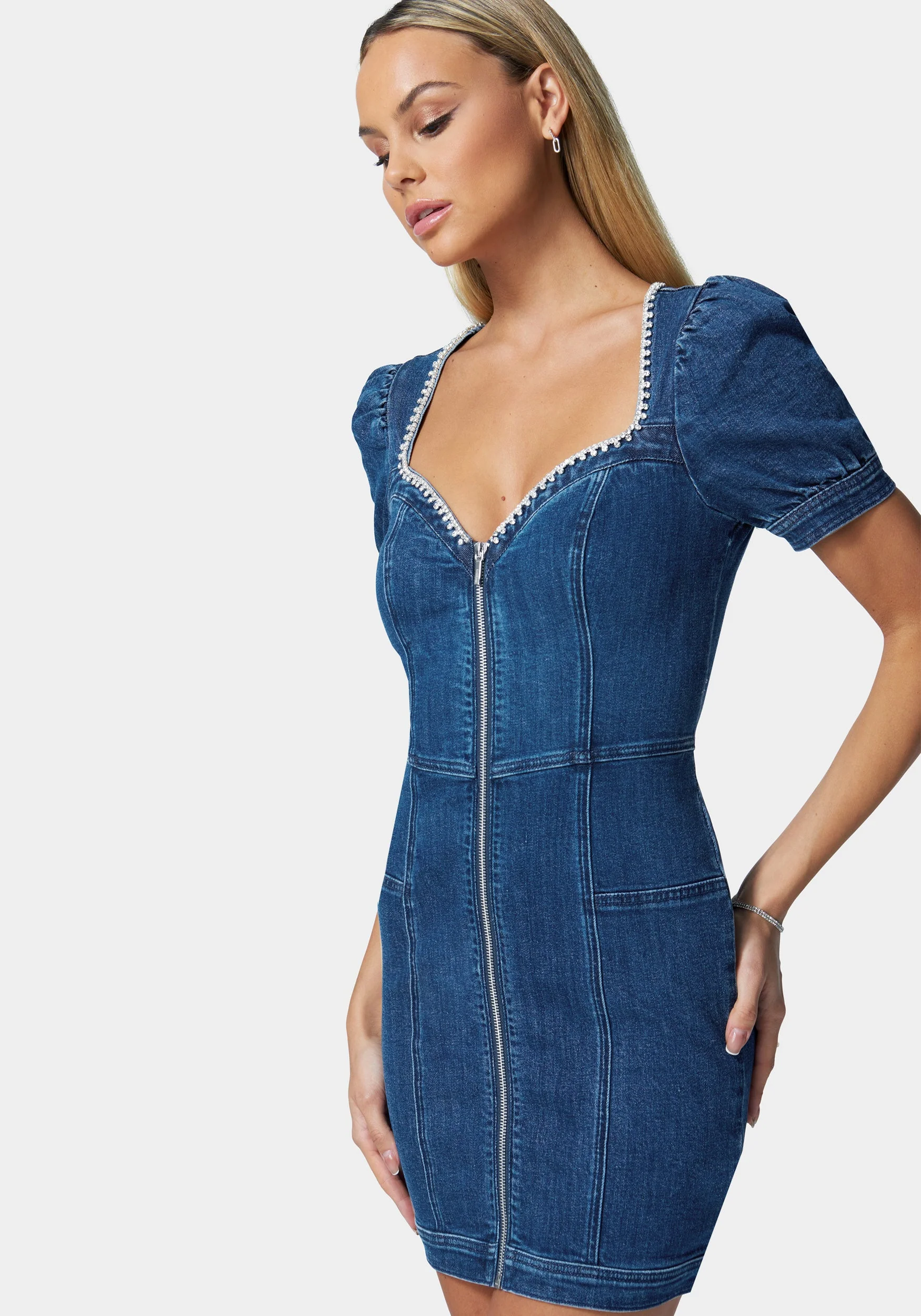 6042-jewel-trim-sweetheart-denim-dress-2.webp Jewel Trim Sweetheart Denim Dress