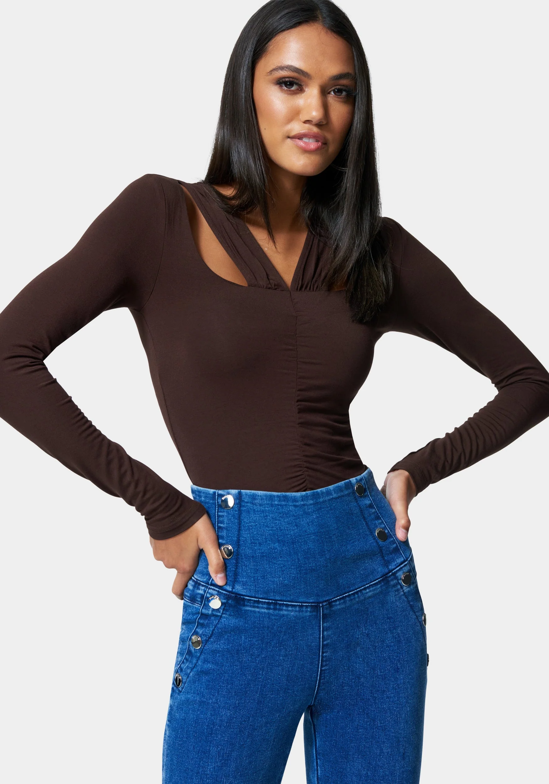 6103-cut-out-ruched-top-1.webp Cut Out Ruched Top