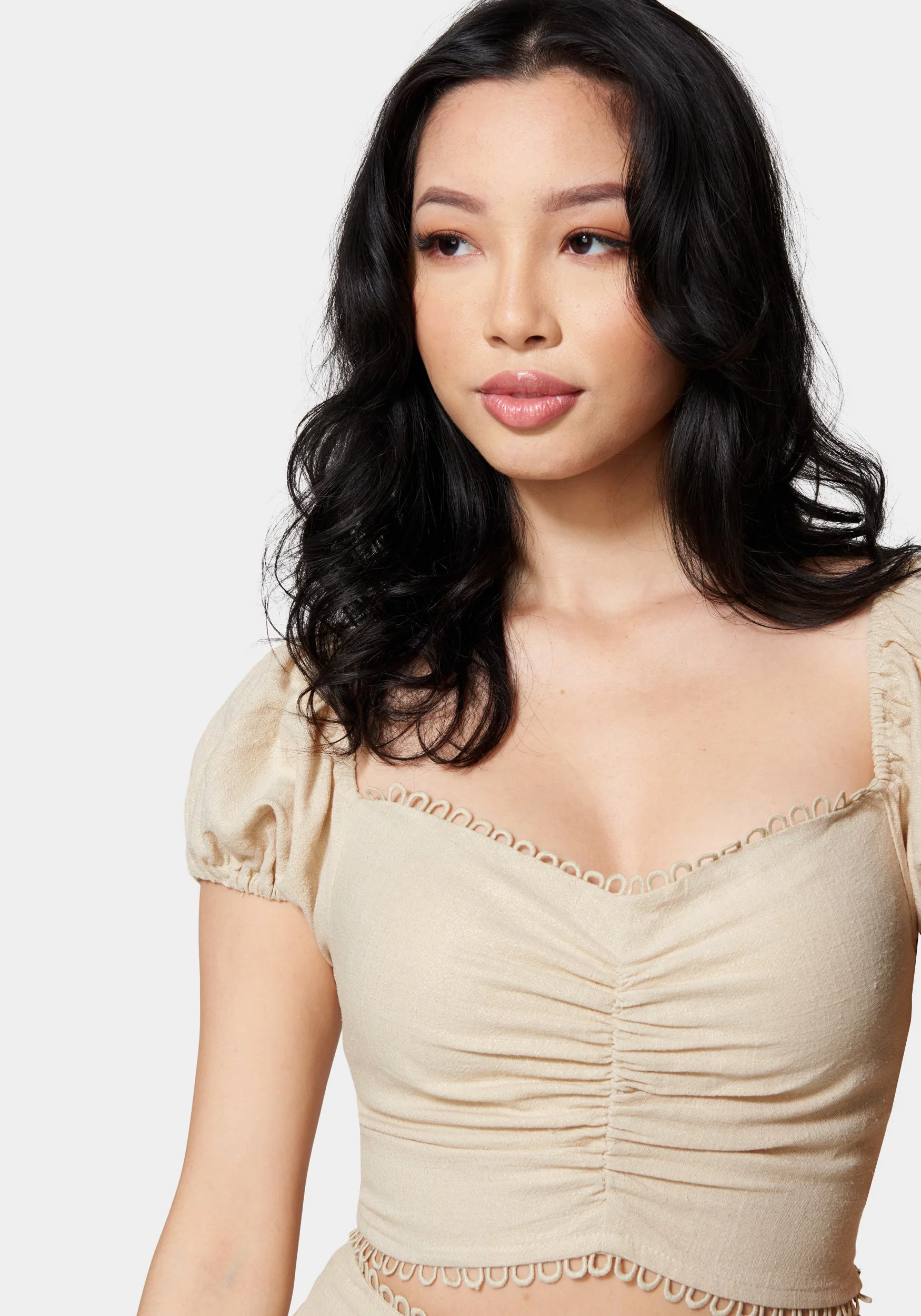 6125-metallic-linen-off-shoulder-blouse-1.webp Metallic Linen Off Shoulder Blouse