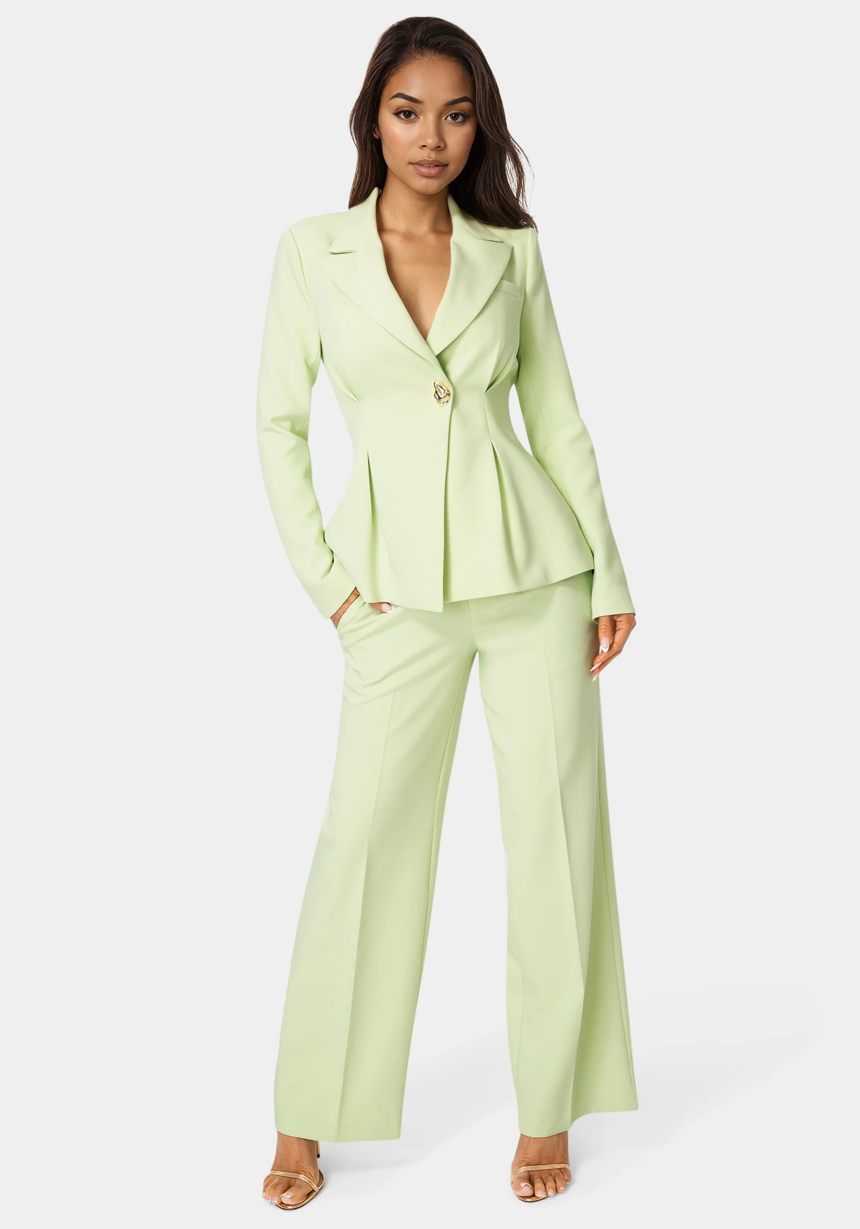 Tailored Pleat Details Blazer