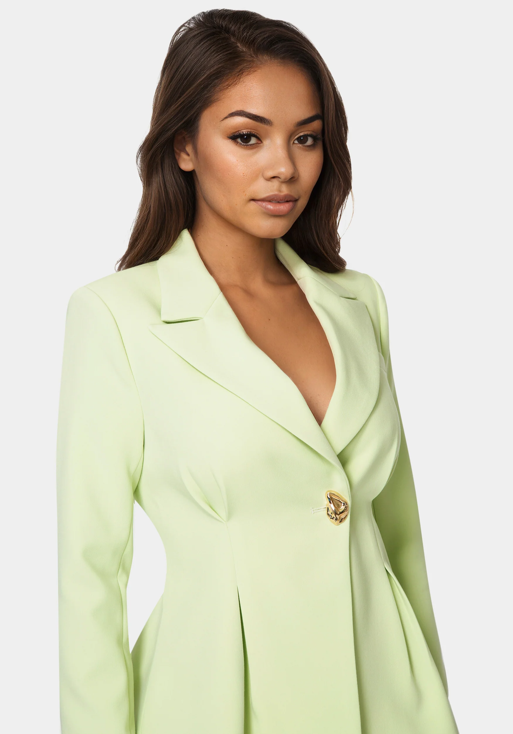 Tailored Pleat Details Blazer