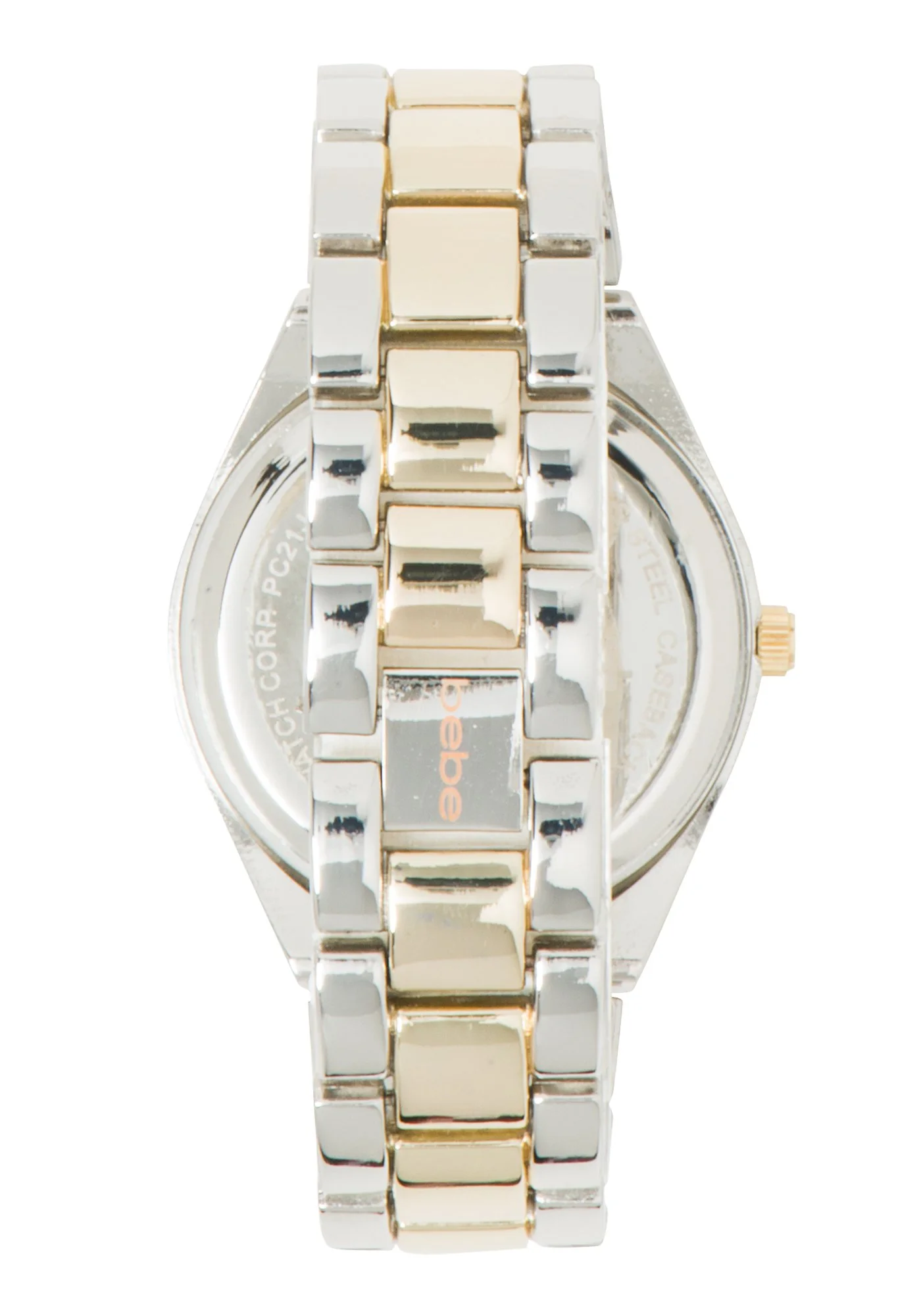 Two Tone Rhinestone Pave Watch
