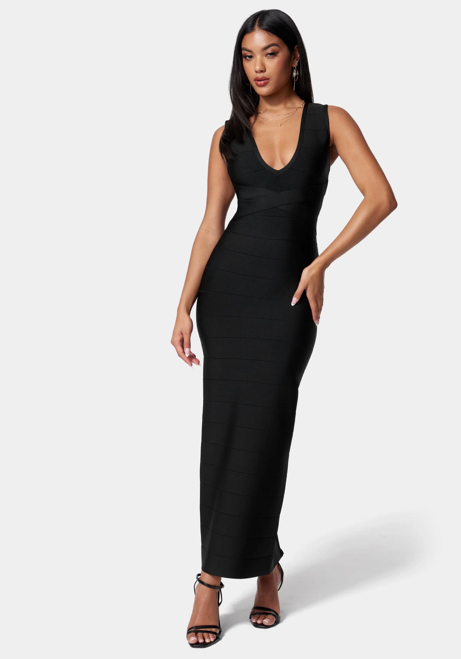 7726-luxe-bandage-double-v-gown-1.webp Luxe Bandage Double V Gown
